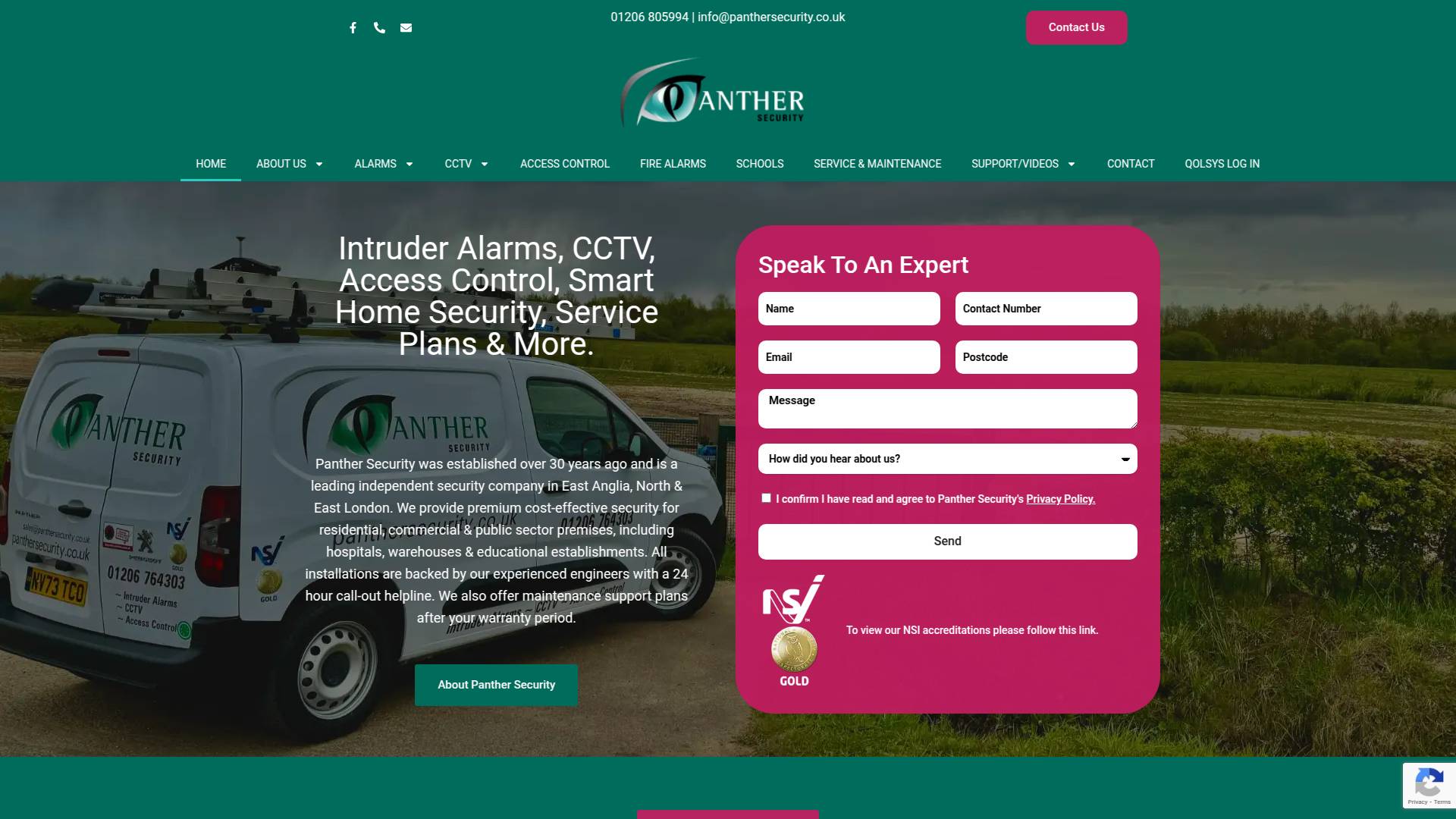 Panther Security Website