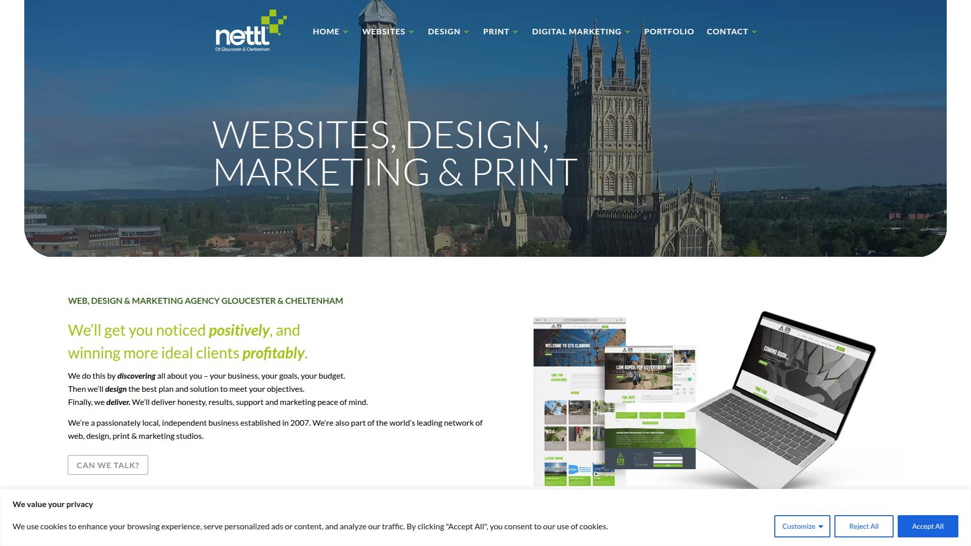 Nettl of Gloucester Website