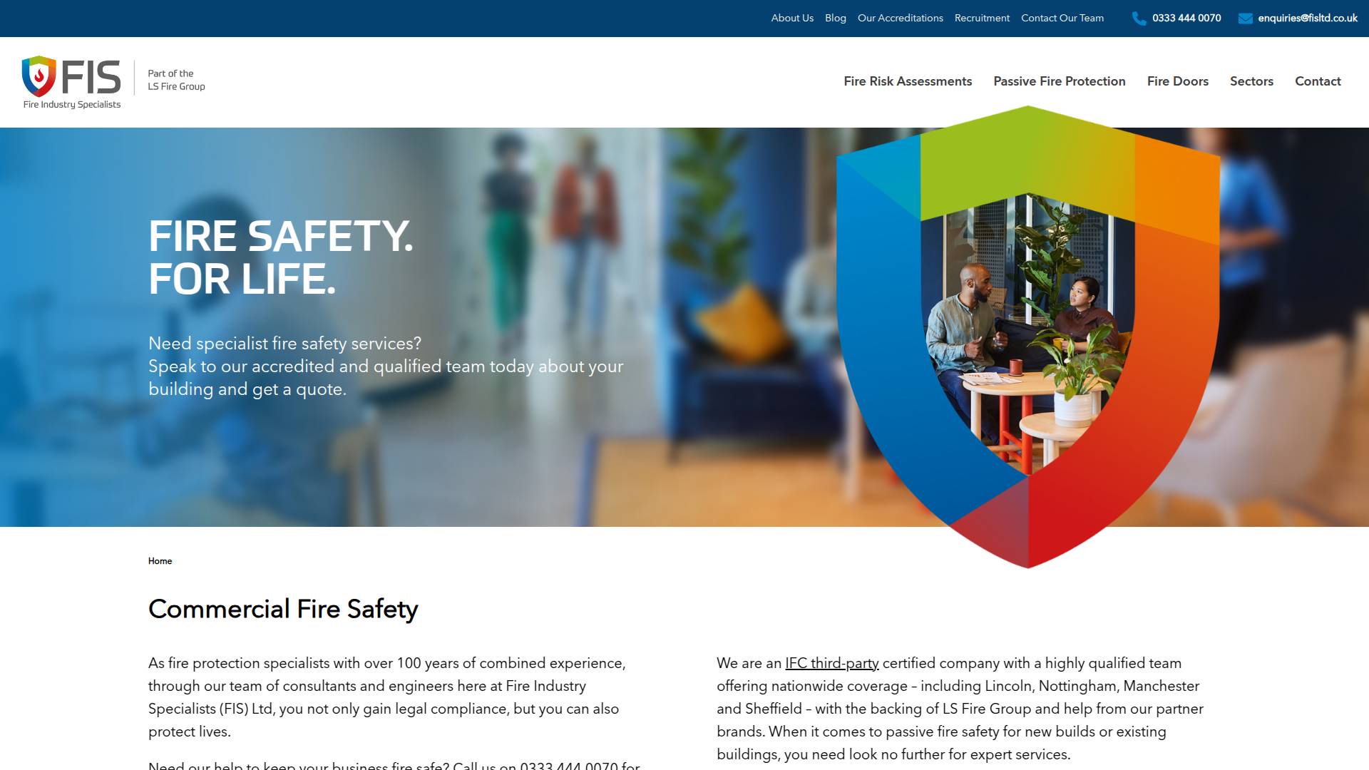 Fire Industry Specialists Ltd Website