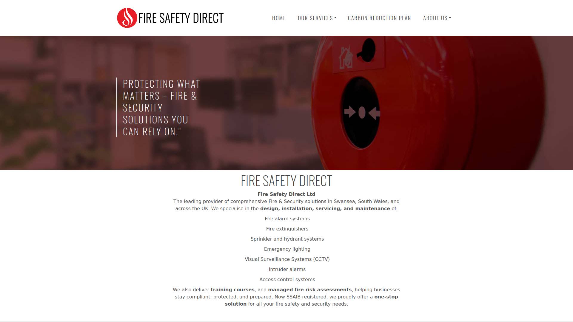 Fire Safety Direct Ltd Website