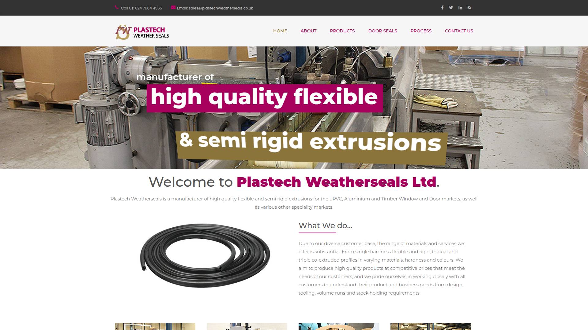 Plastech Weatherseals Website