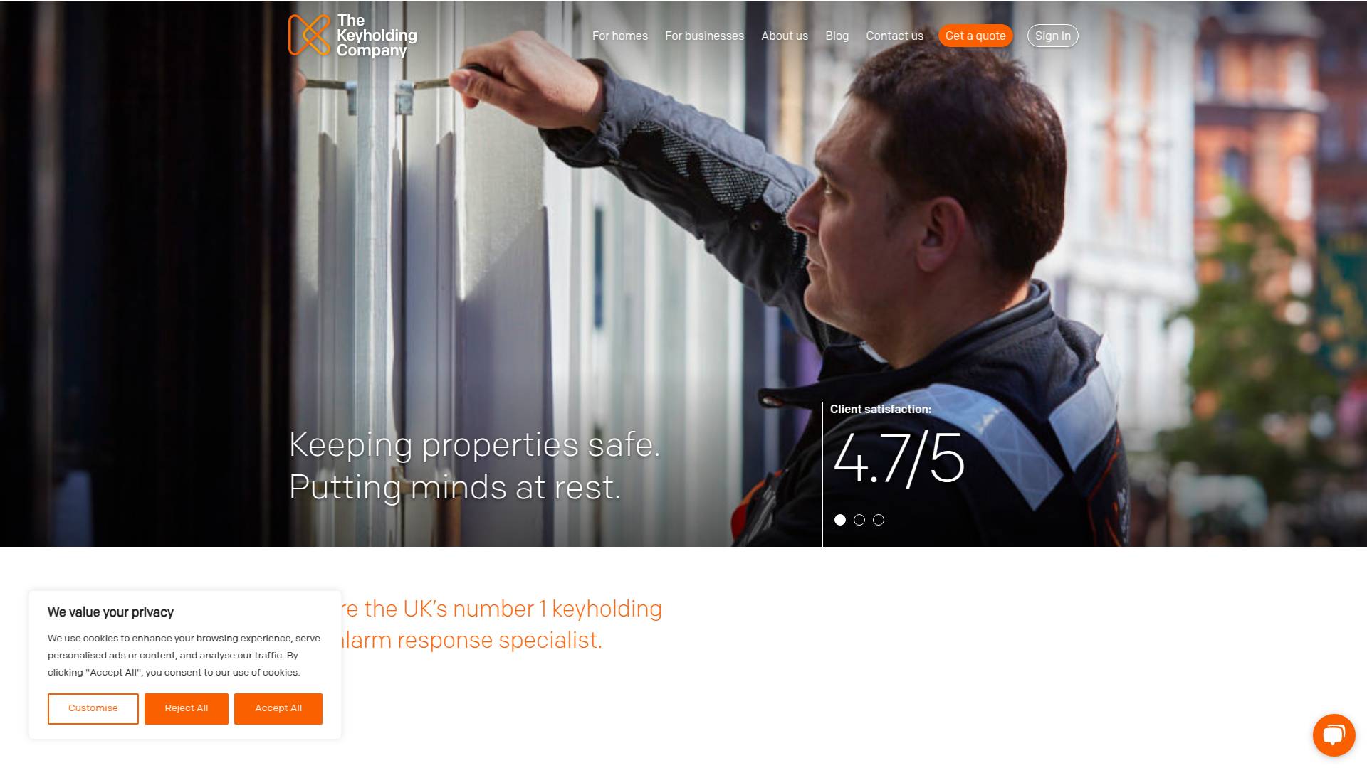 The Keyholding Company Website