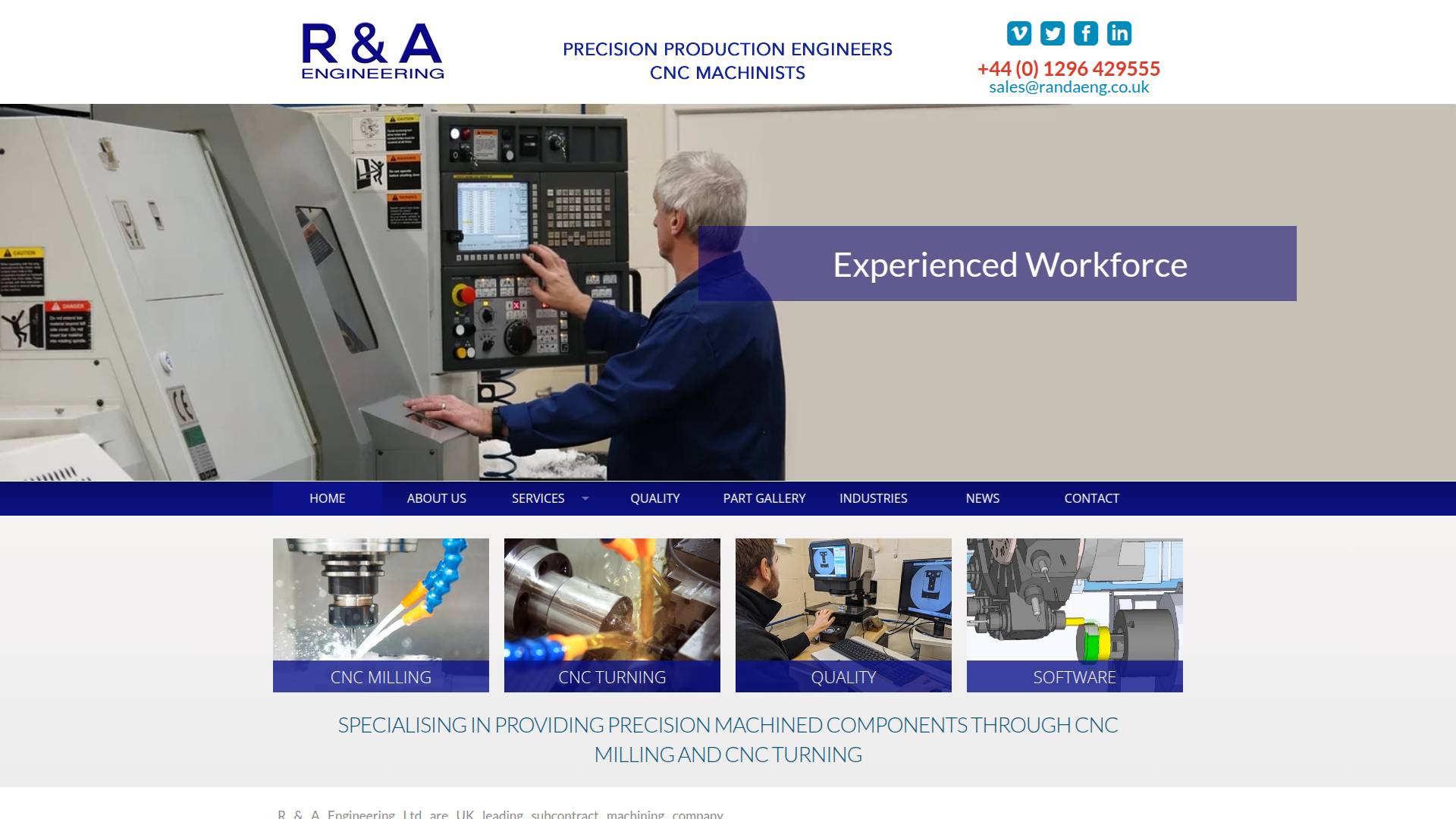 R&A Engineering Website