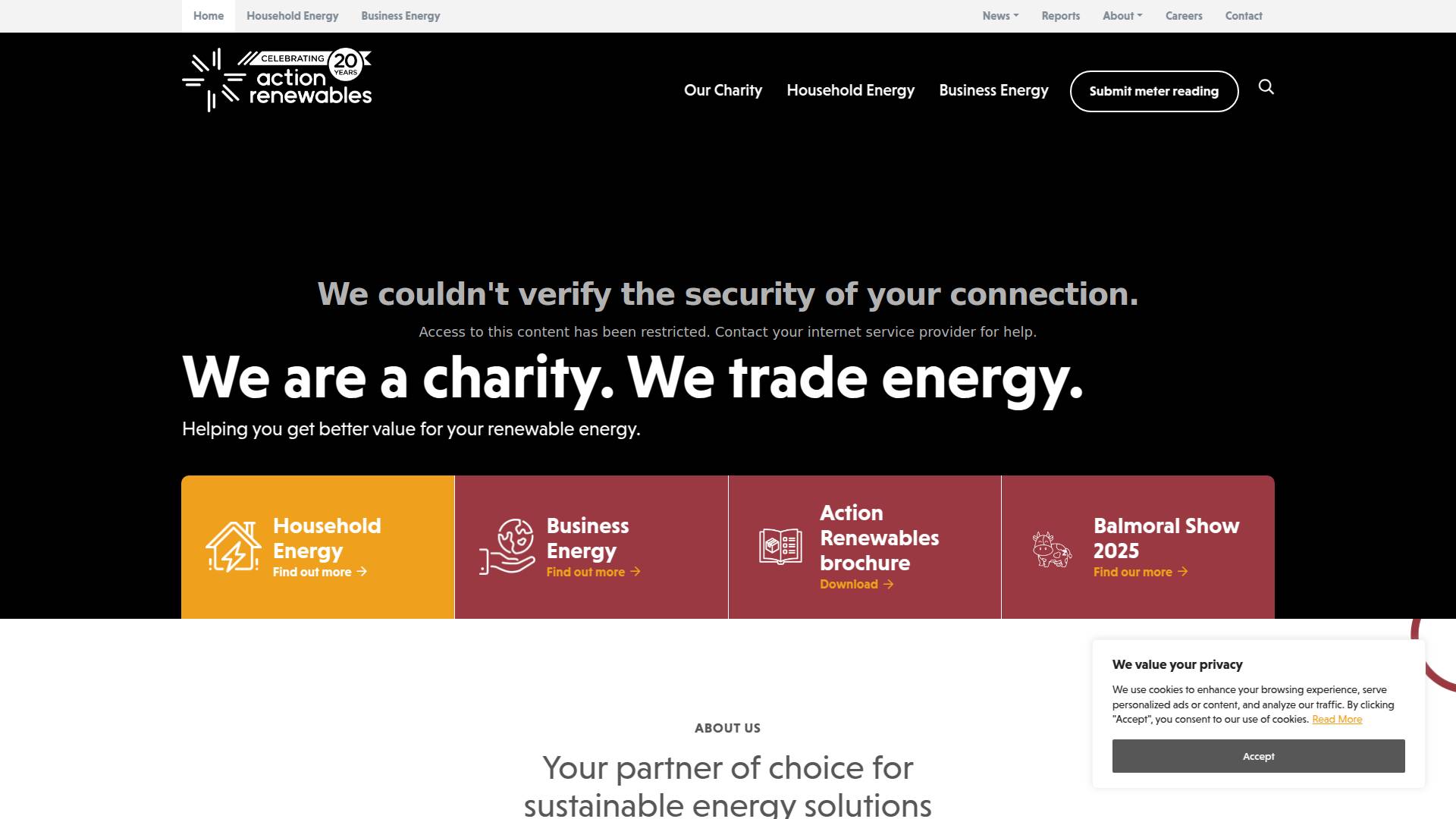 Action Renewables Website