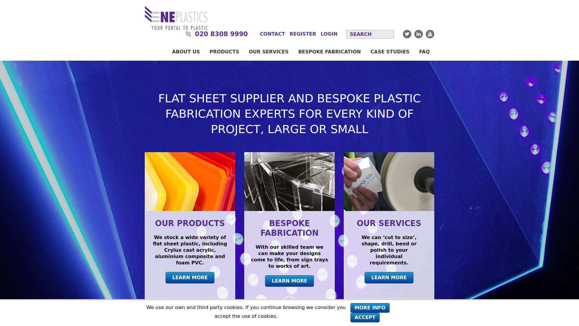 N E Plastics Ltd Website