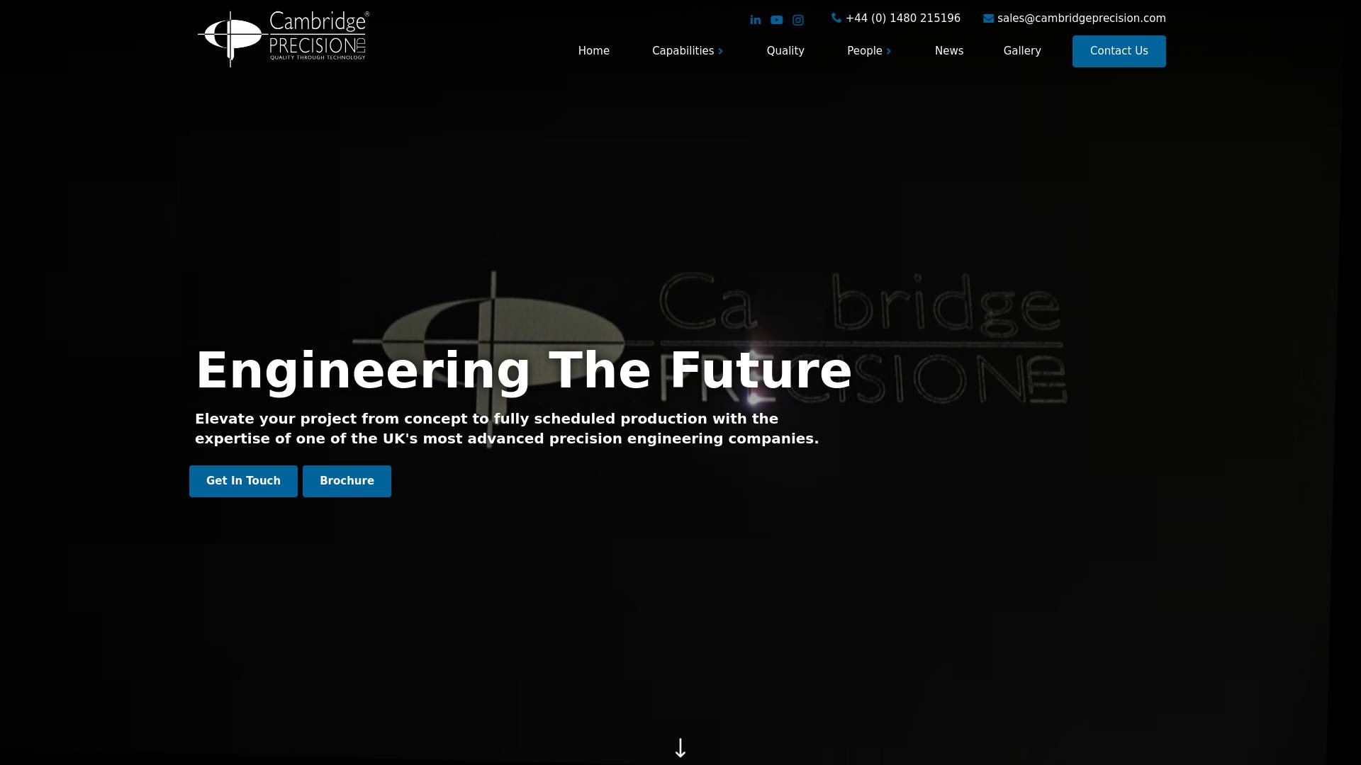 Cambridge Precision Ltd Website
