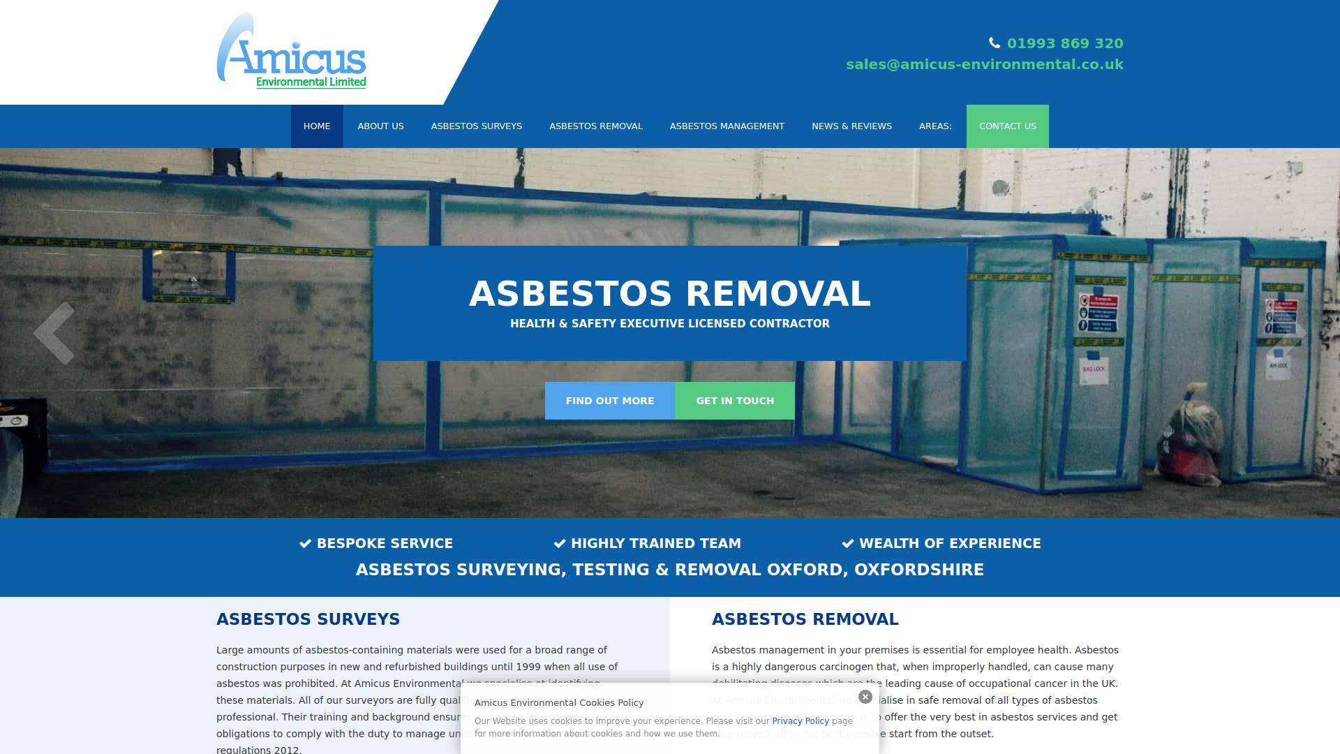 Amicus Environmental Ltd Website