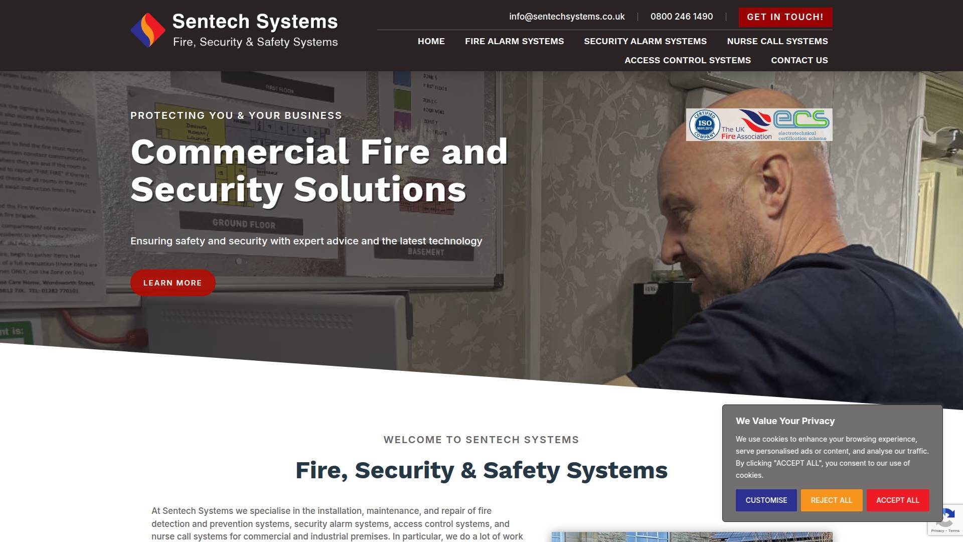 Sentech Systems Ltd Website