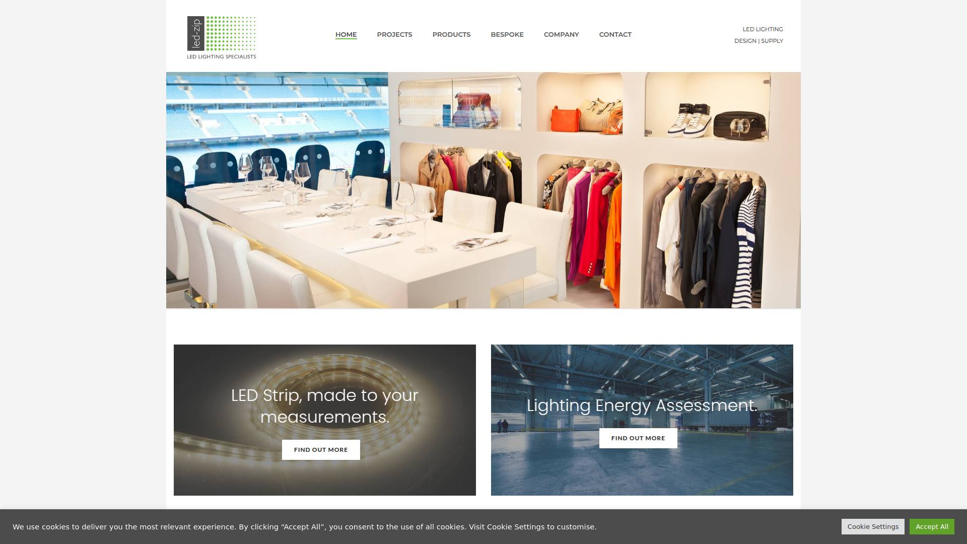 Led-Zip Lighting Website