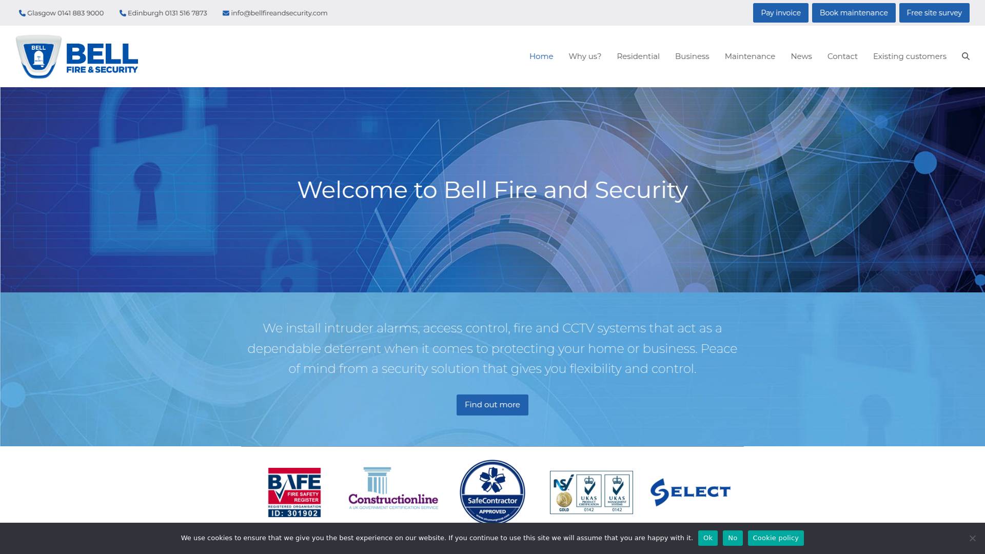Bell Fire & Security Website