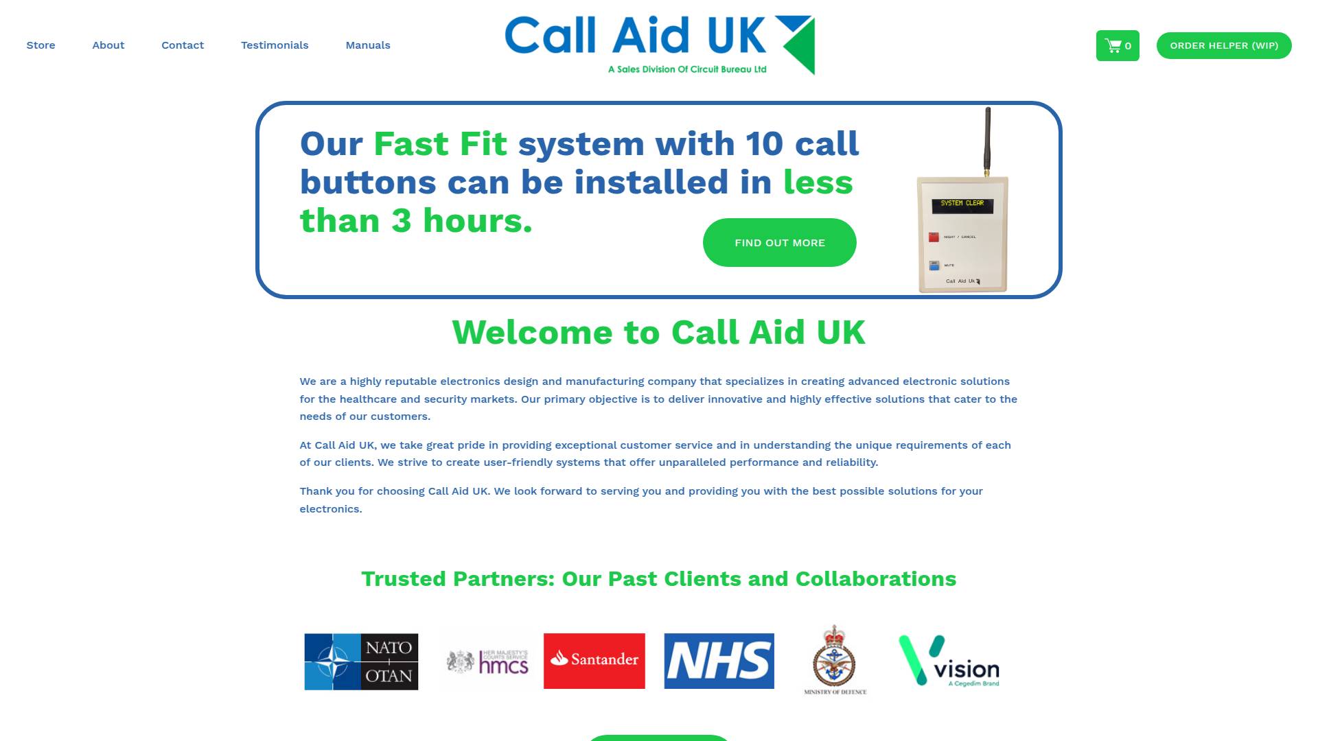 Call Aid UK Ltd Website