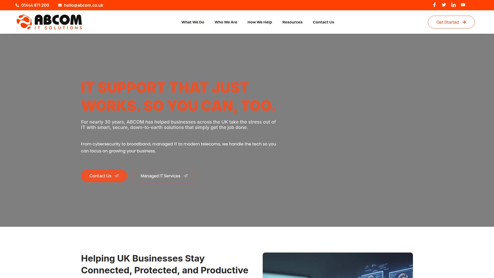 ABCOM - Albion Business Computers Website