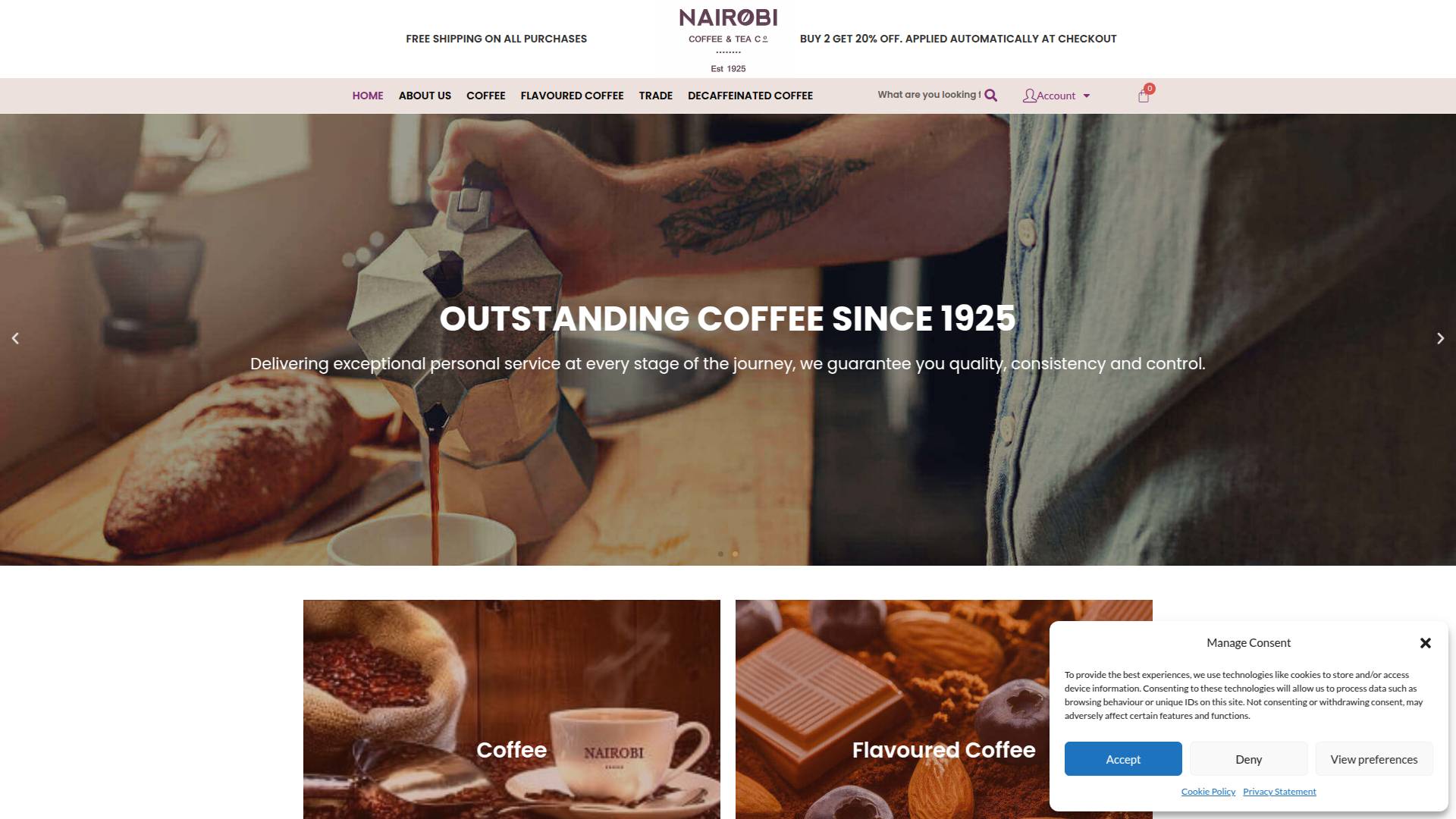 The Nairobi Coffee & Tea Co Ltd  Website