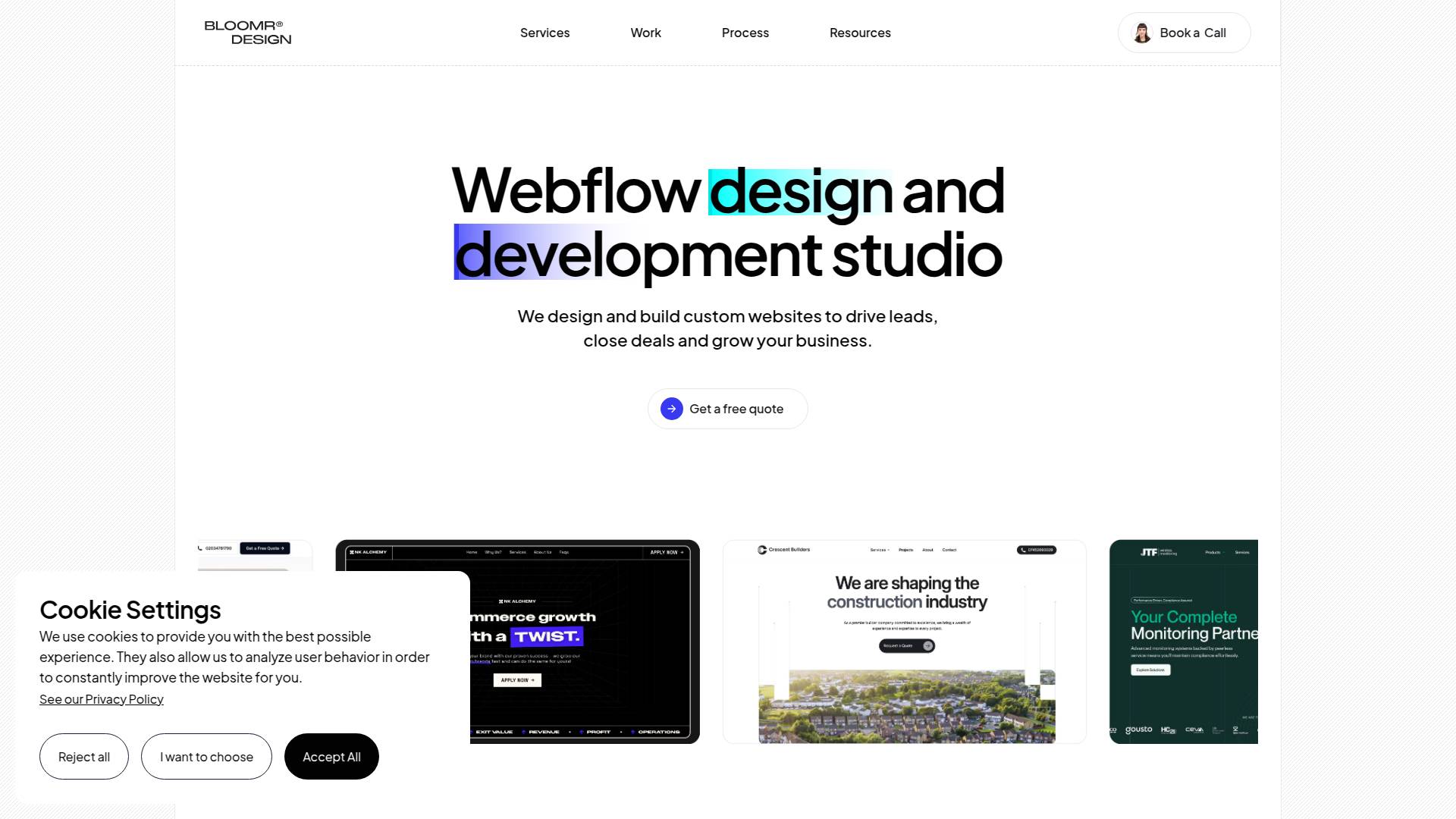 Bloomr Design Website