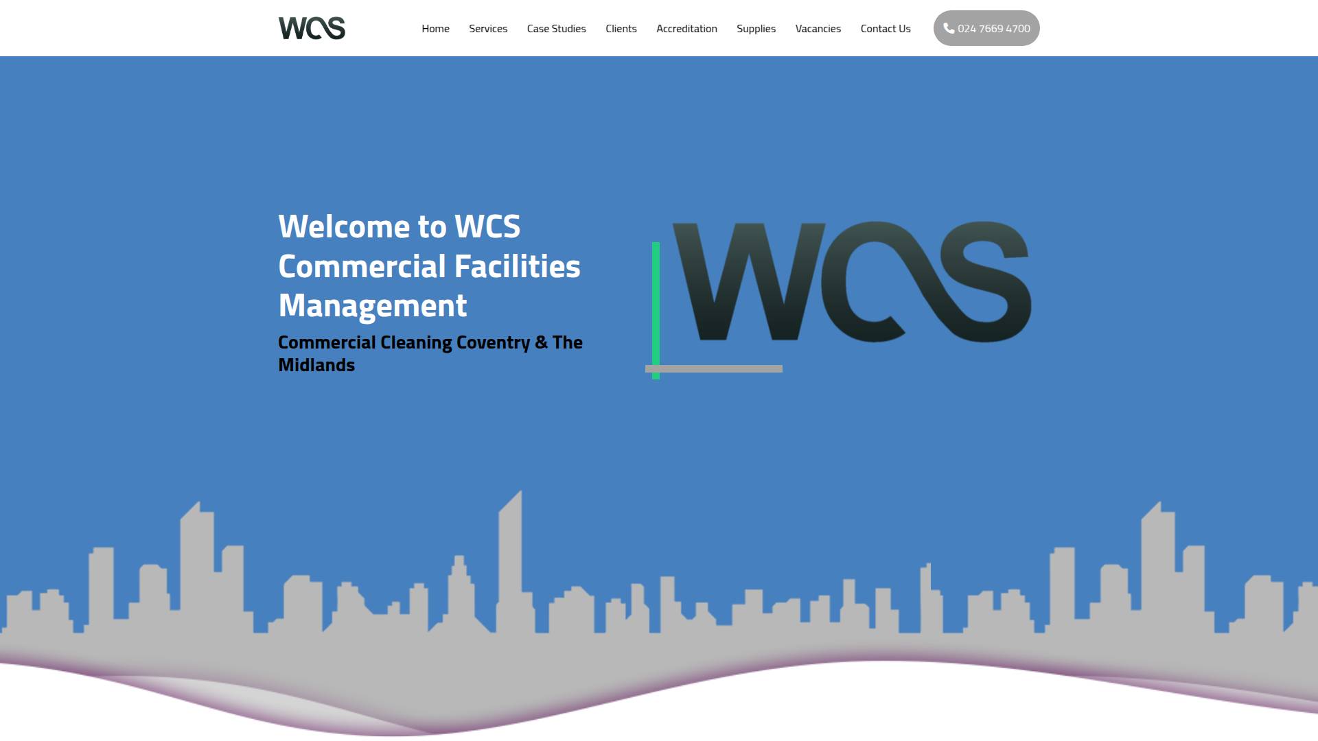 WCS Commercial Cleaning Services Website