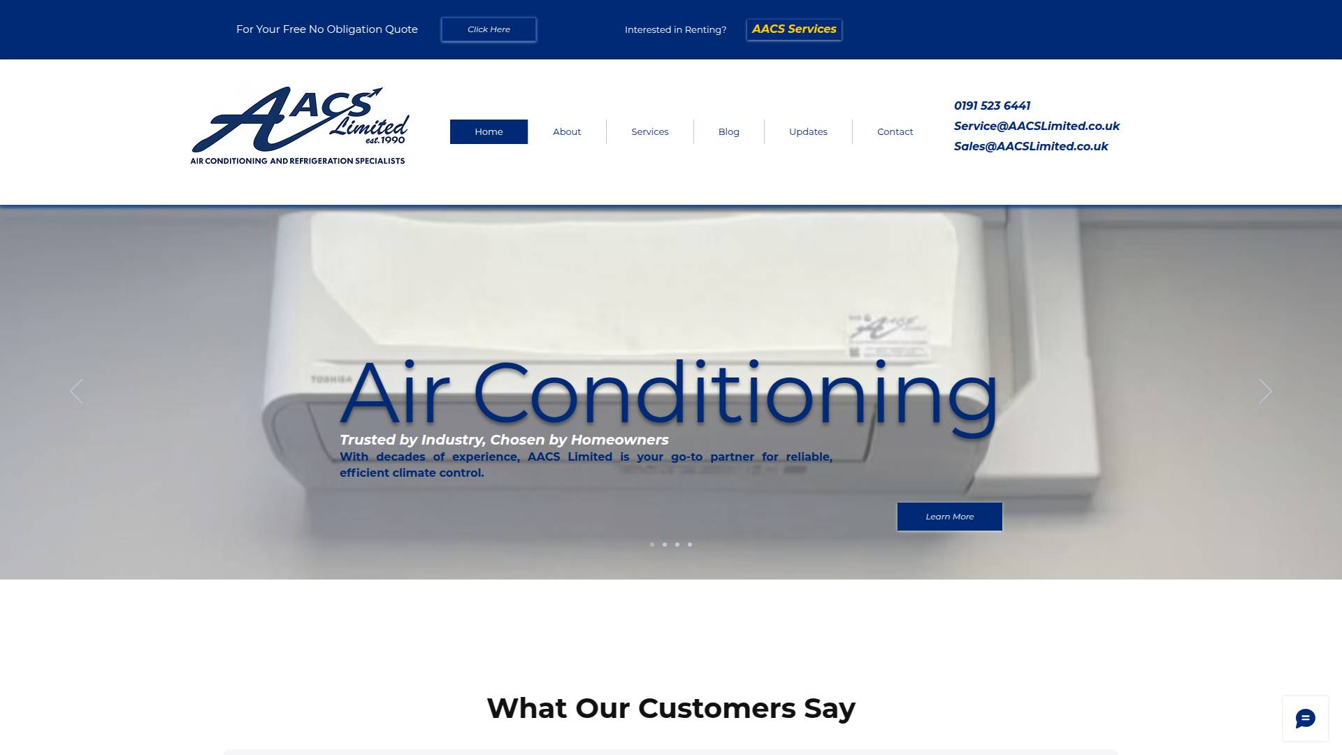 AACS Ltd Website