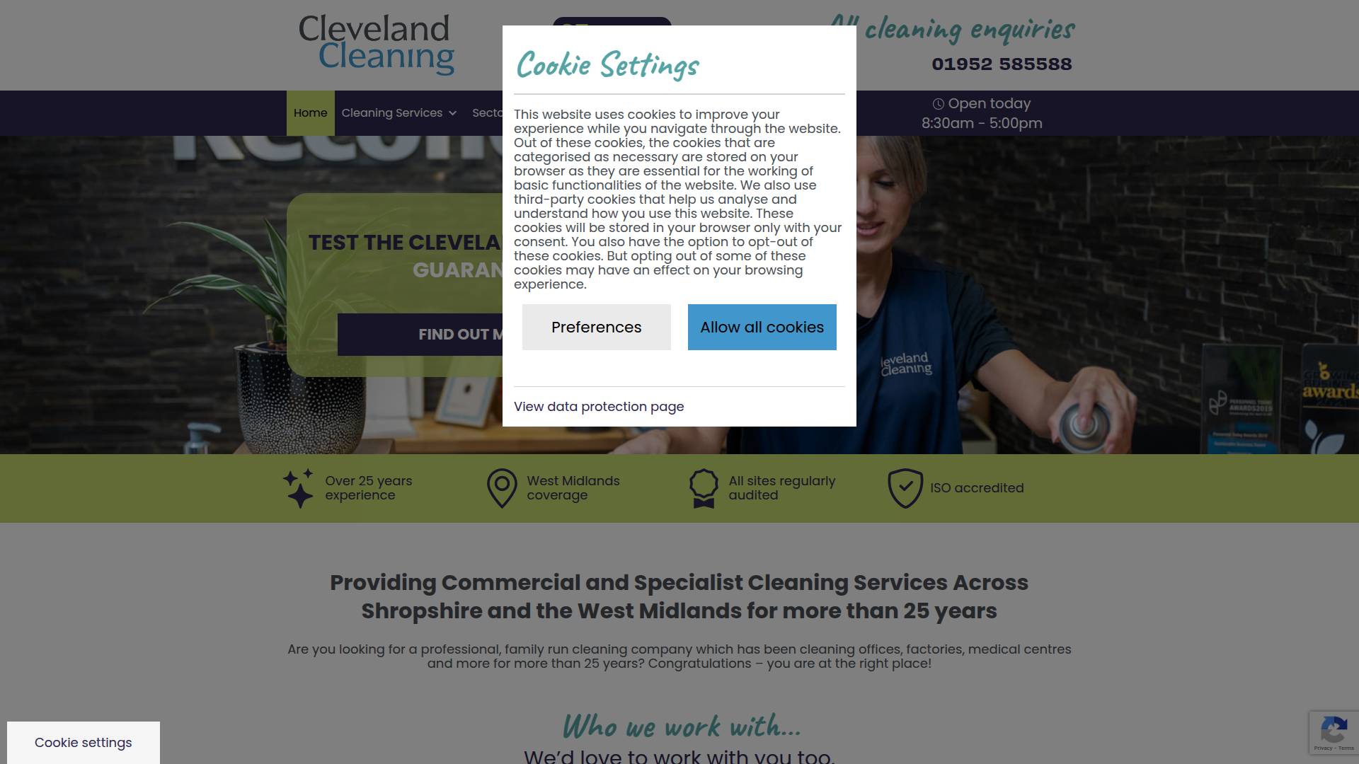 Cleavland Cleaning Website