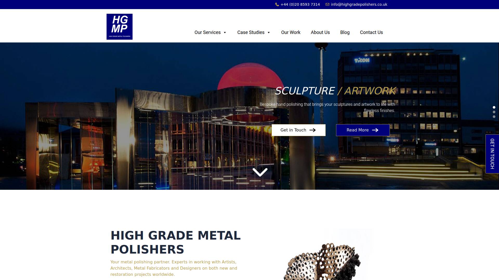 High Grade Metal Polishers Ltd Website