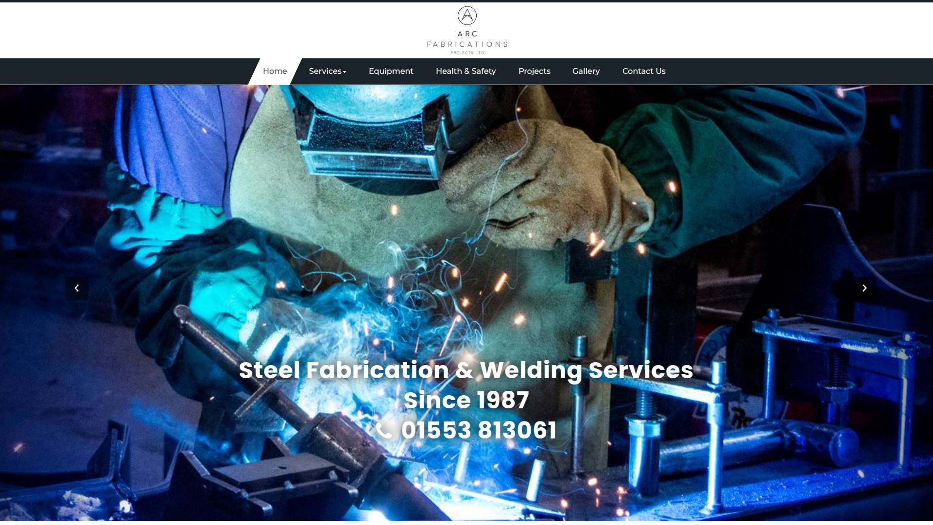 ARC Fabrications Ltd Website
