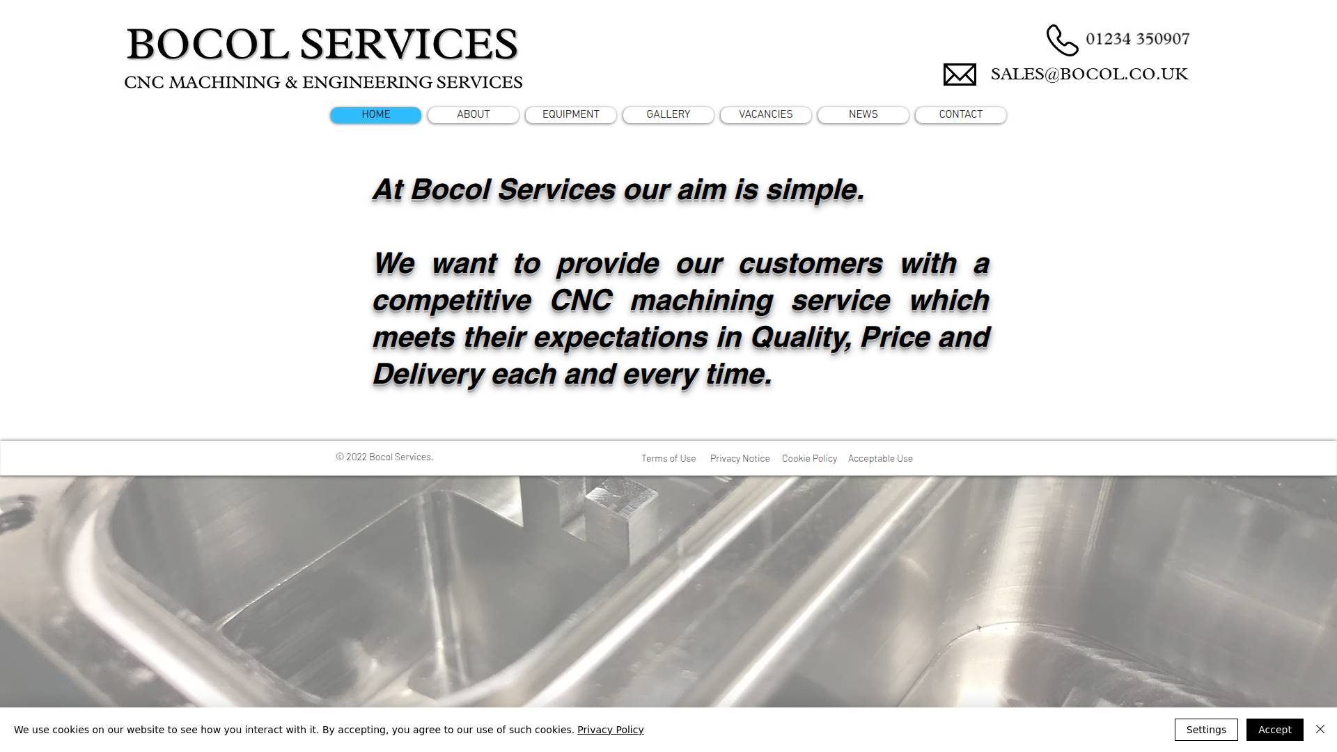 Bocol Services Website