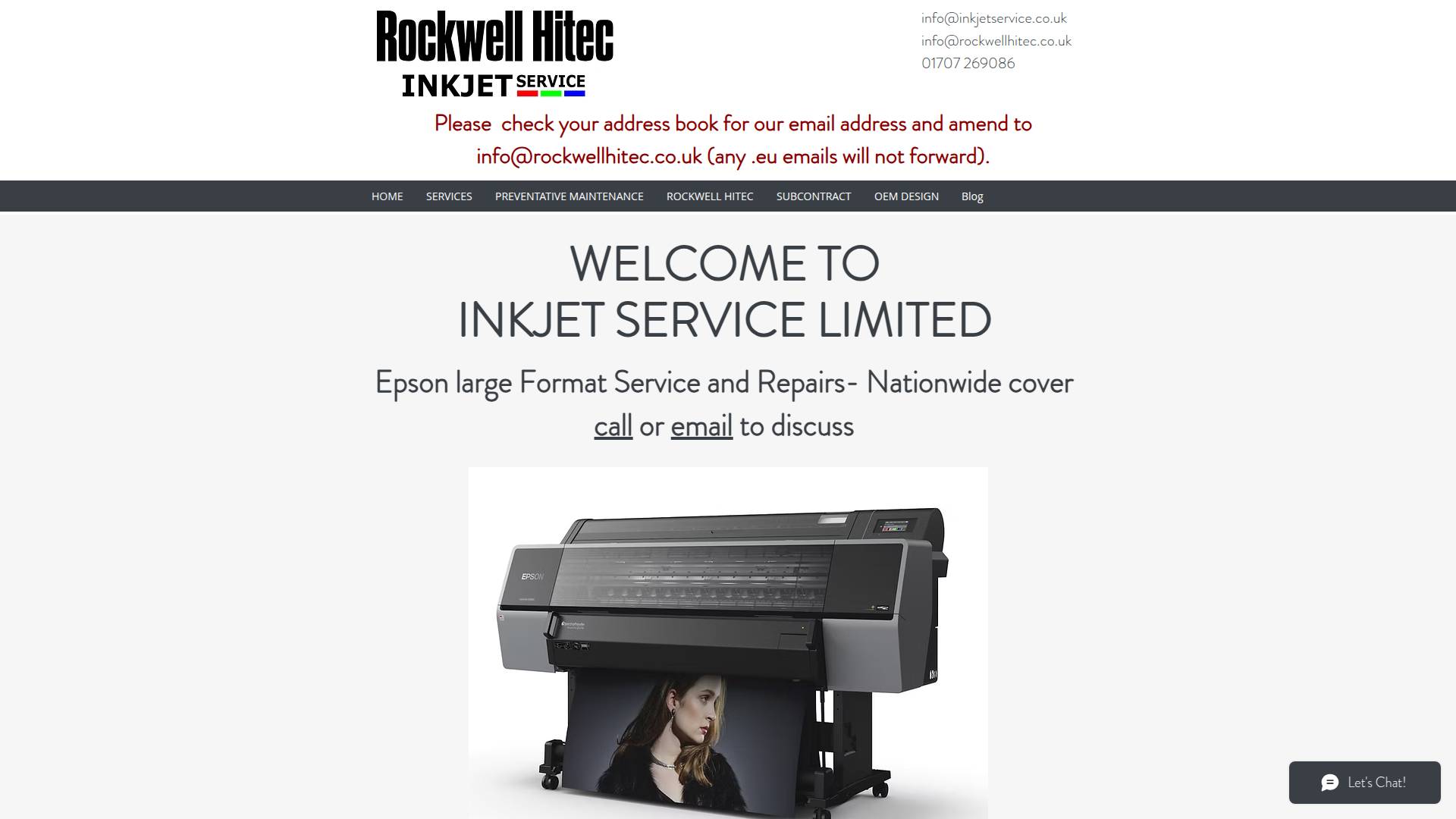 Rockwell Hitec Limited Website