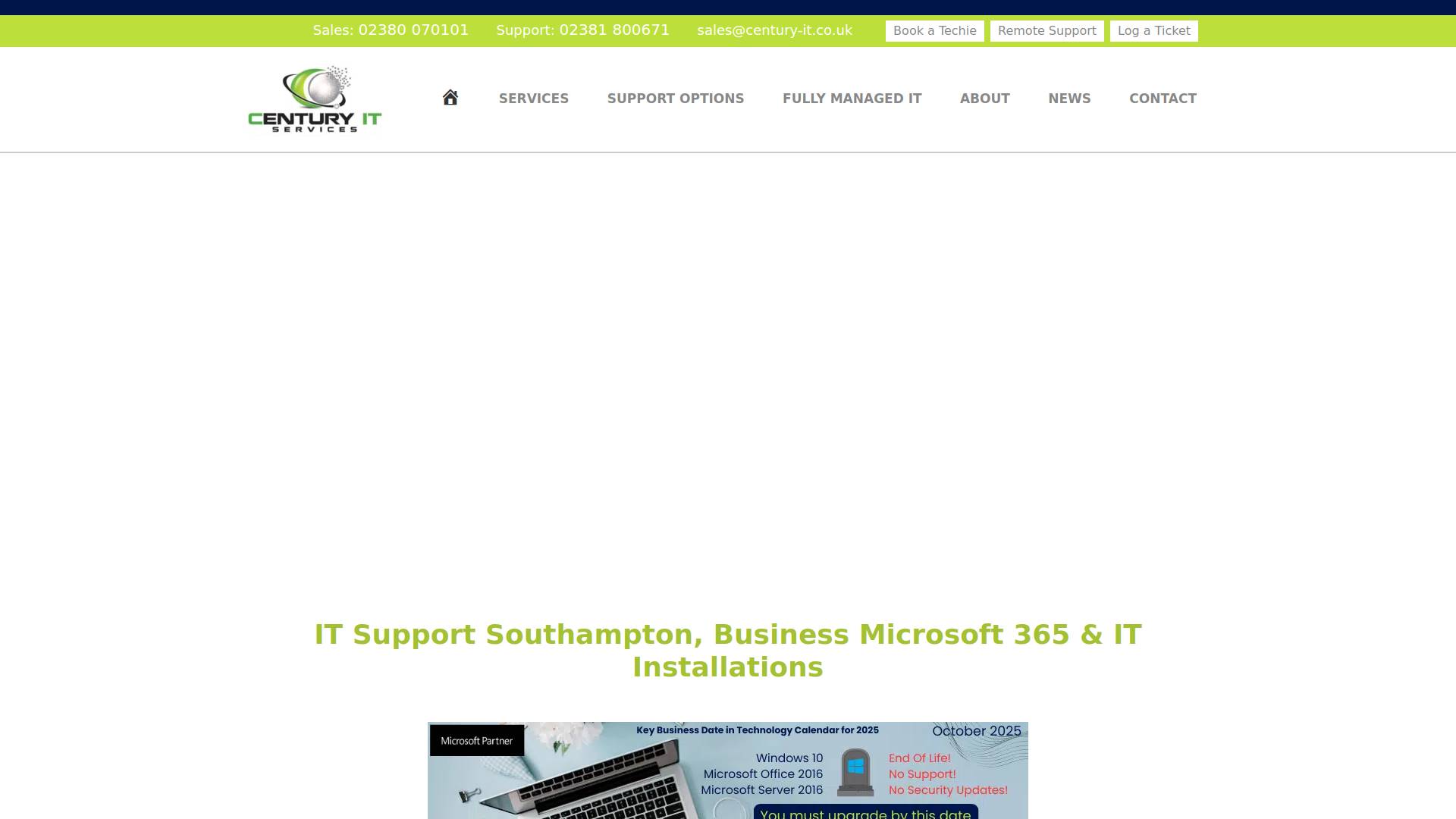 Century IT Services LLP Website