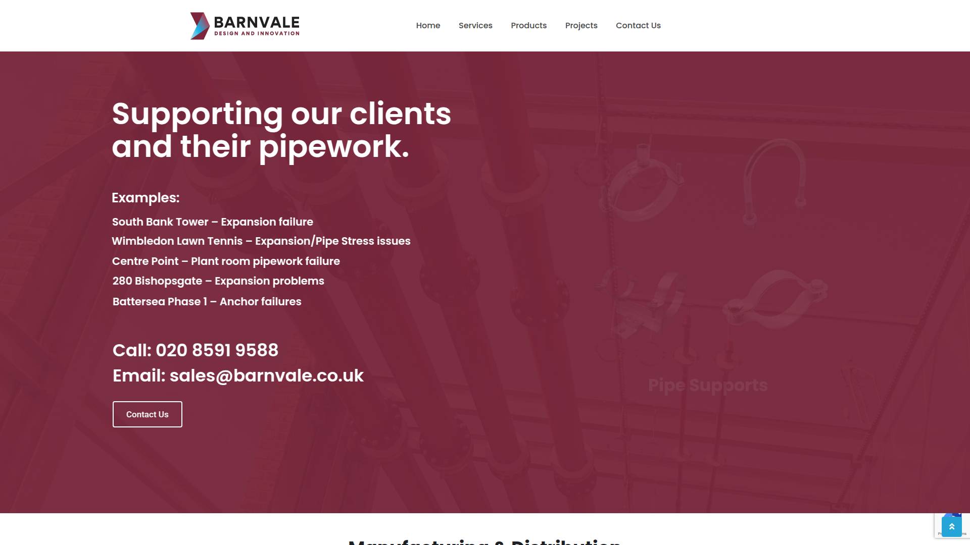 Barnvale Engineering & Supply Co Website
