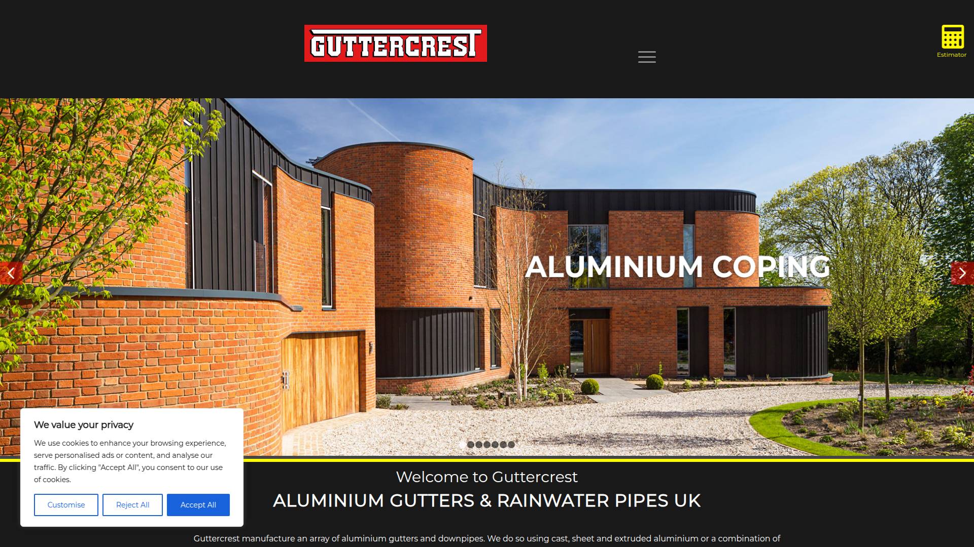 Guttercrest Ltd Website