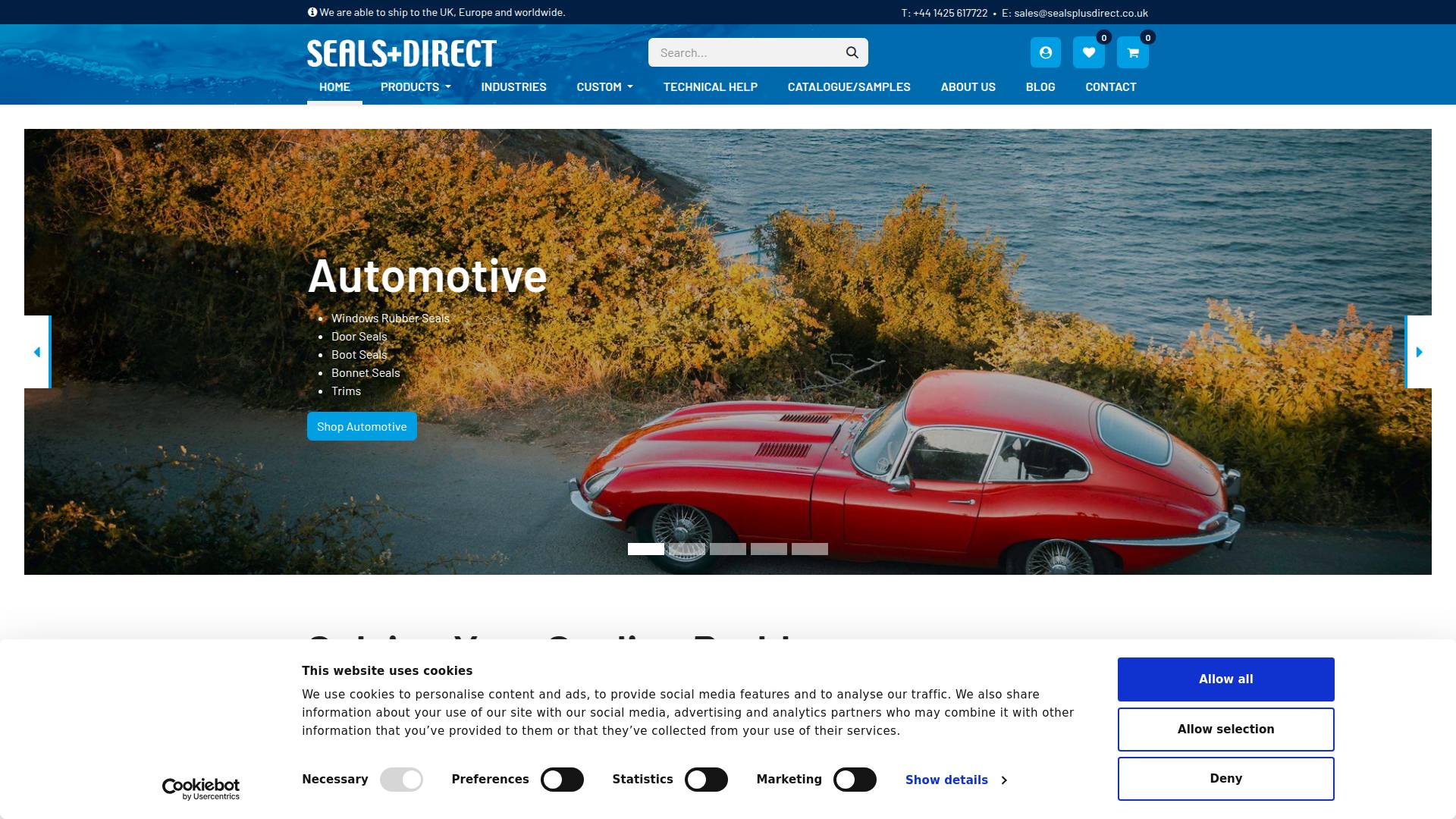 Seals Direct Website