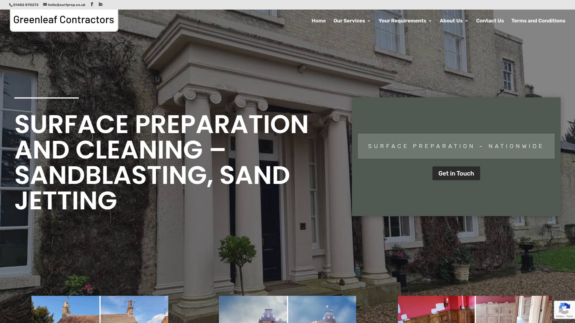 Greenleaf Contractors Website