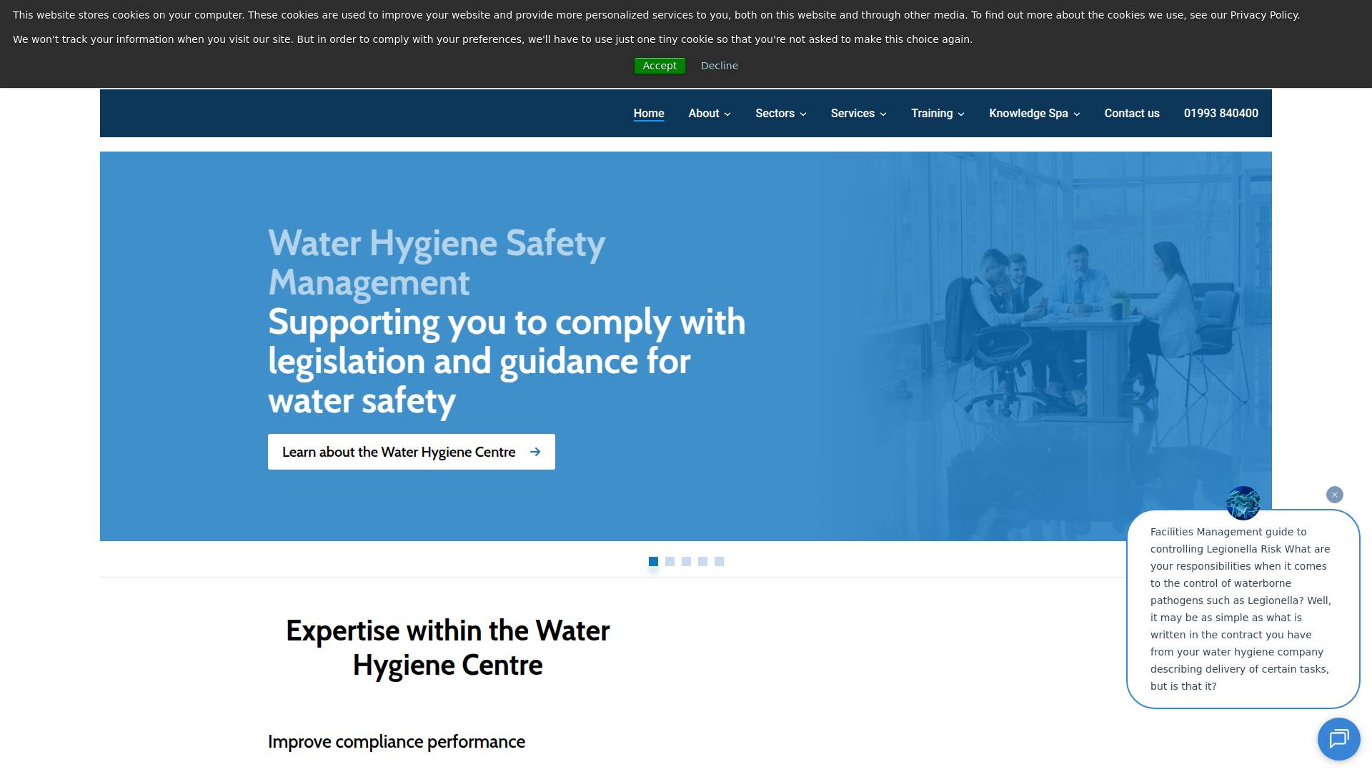 Water Hygiene Centre Ltd Website