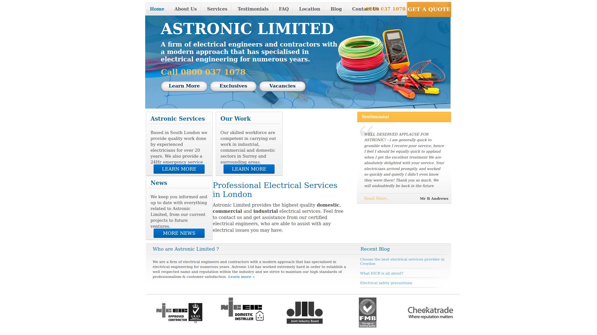 Astronic Ltd Website