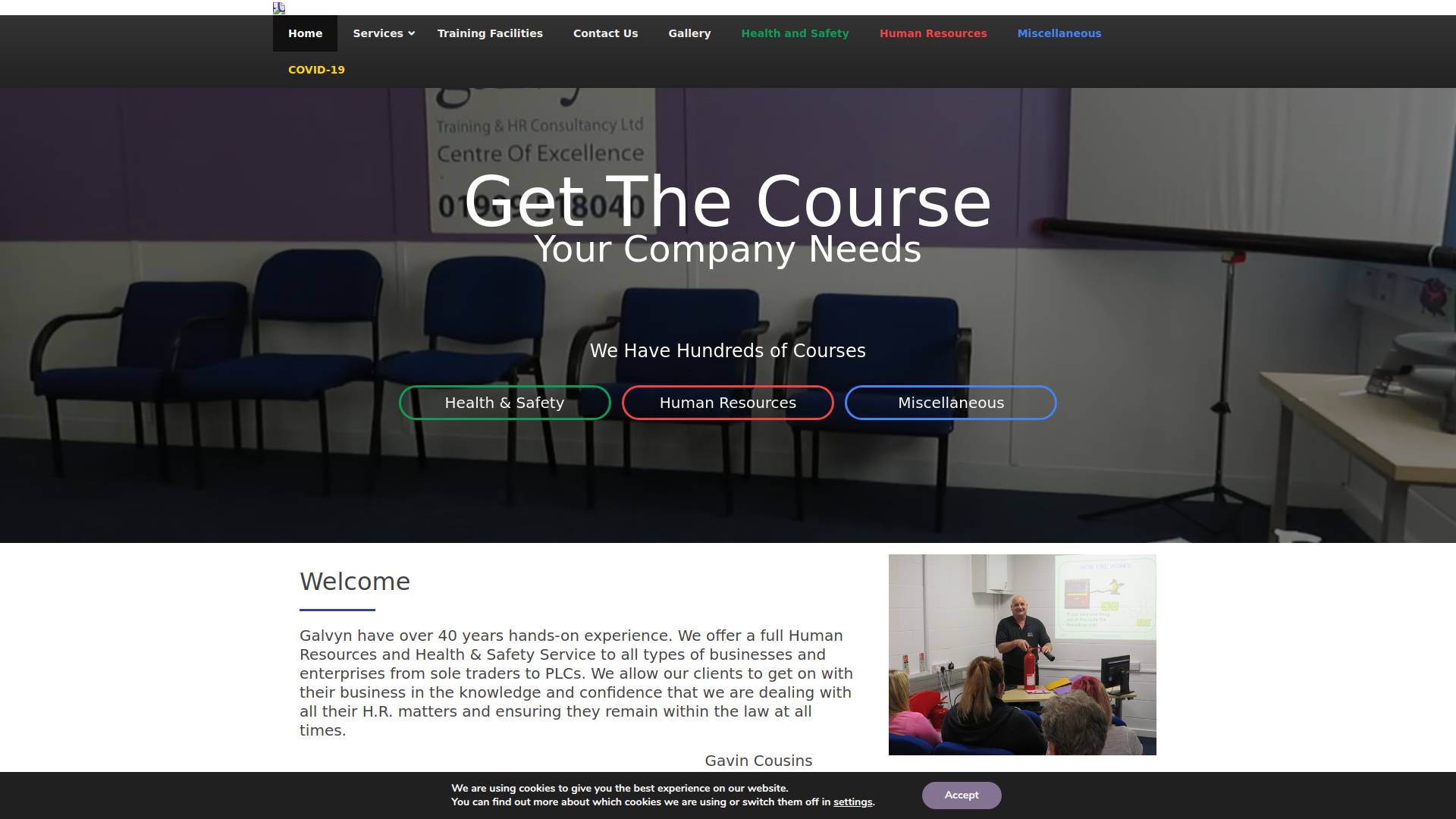 Galvyn Training & HR Consultancy Ltd Website Screenshot 001