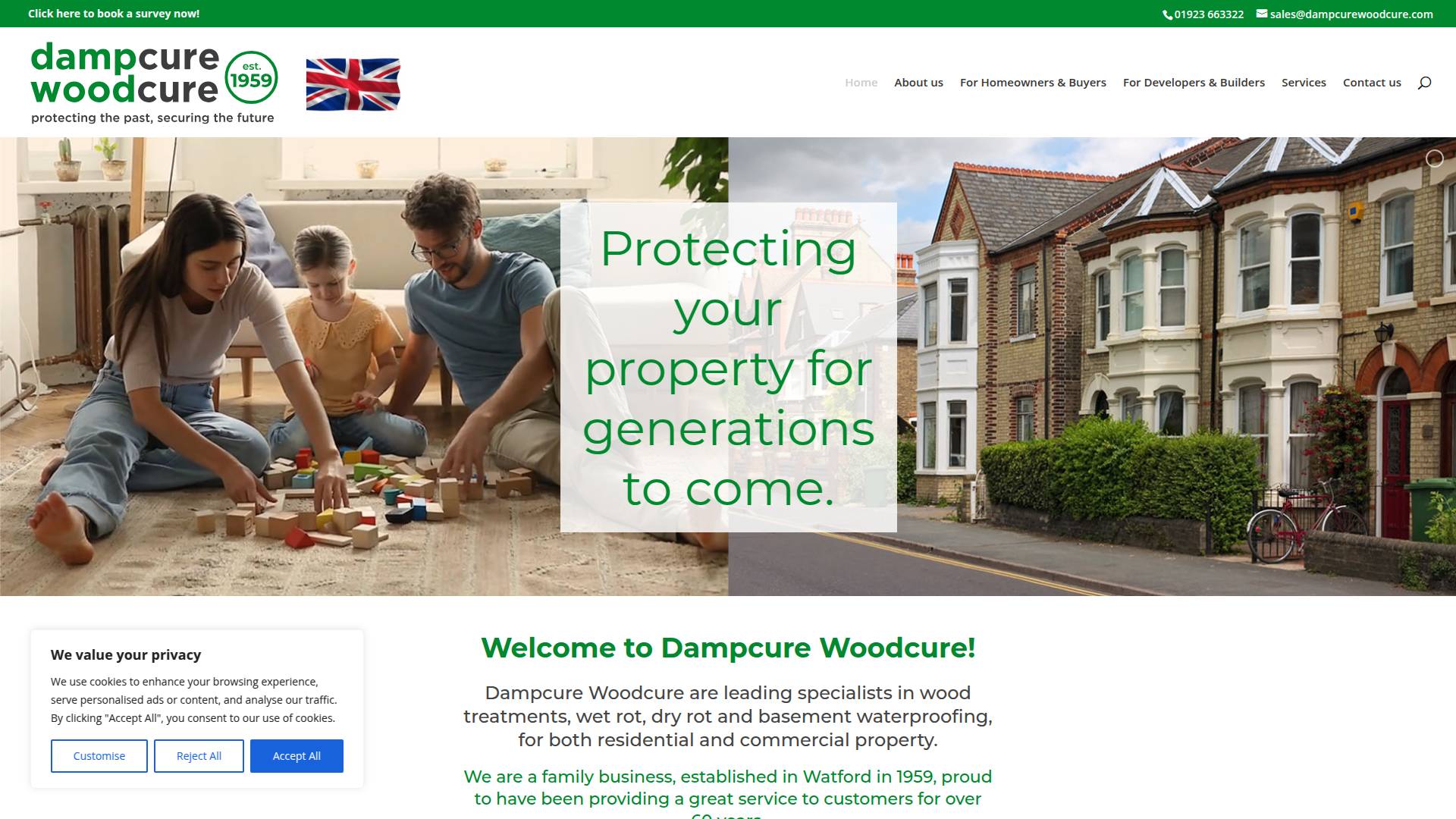 Dampcure-Woodcure/30 Ltd Website