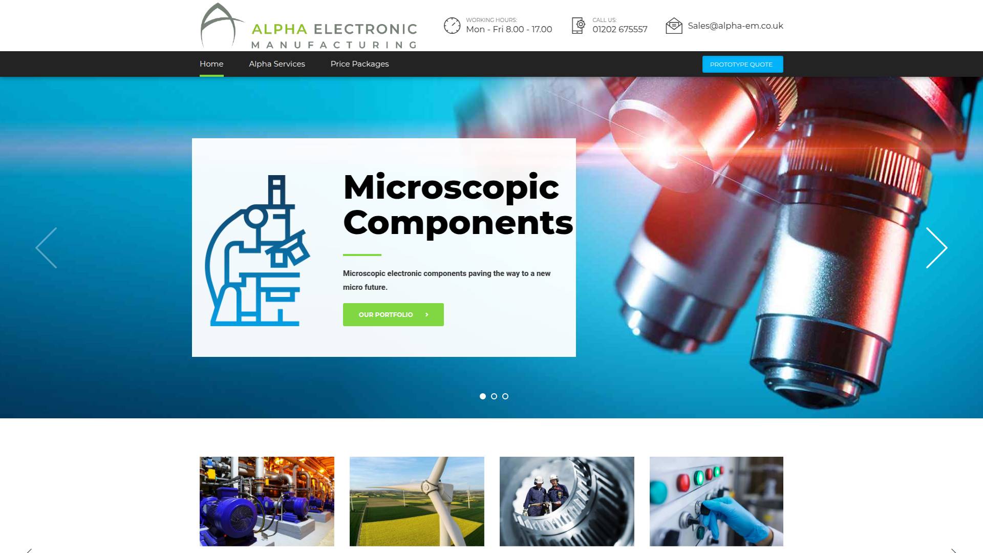 Alpha Electronics Manufacturing Ltd Website
