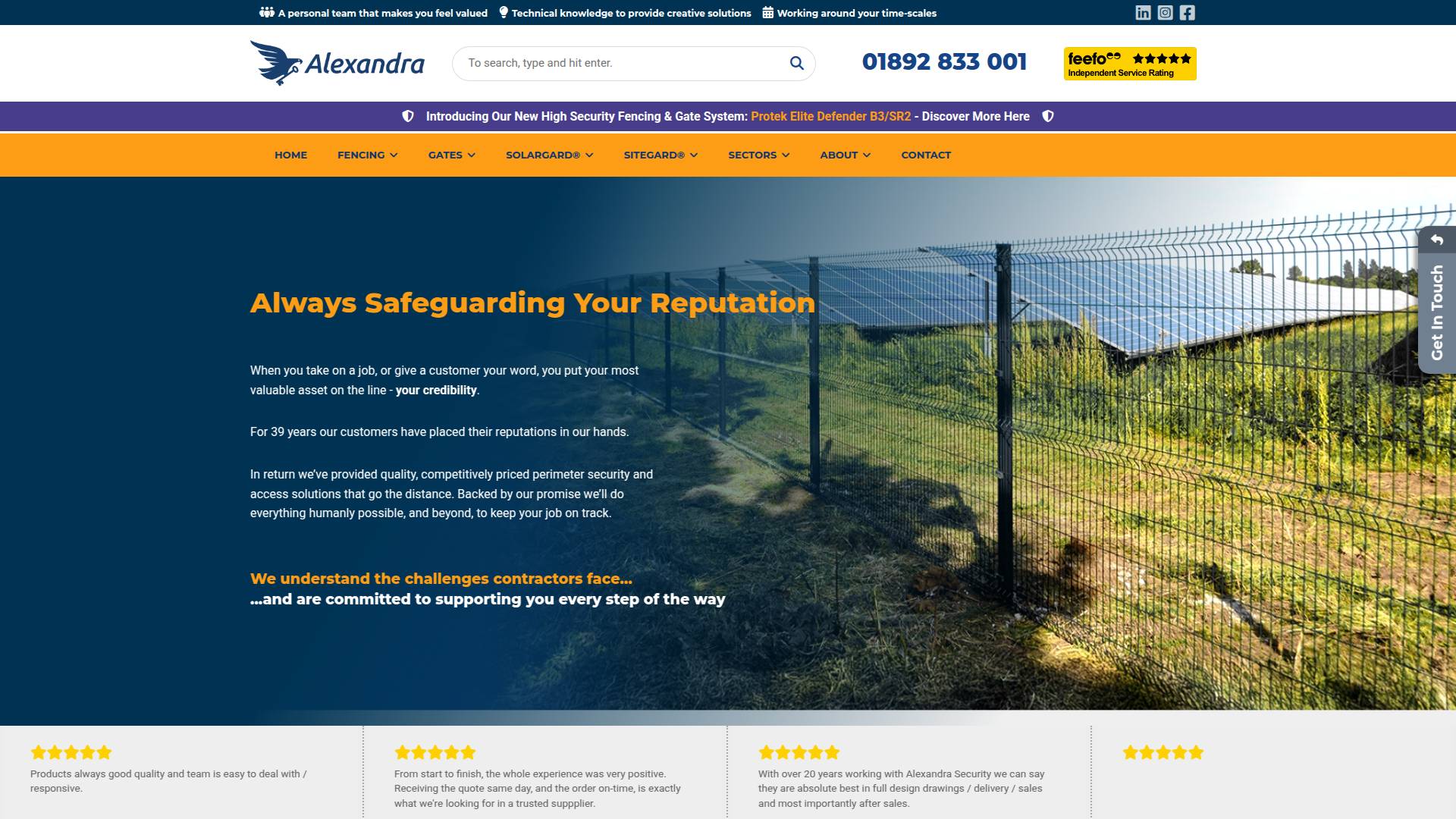 Alexandra Security Ltd Website