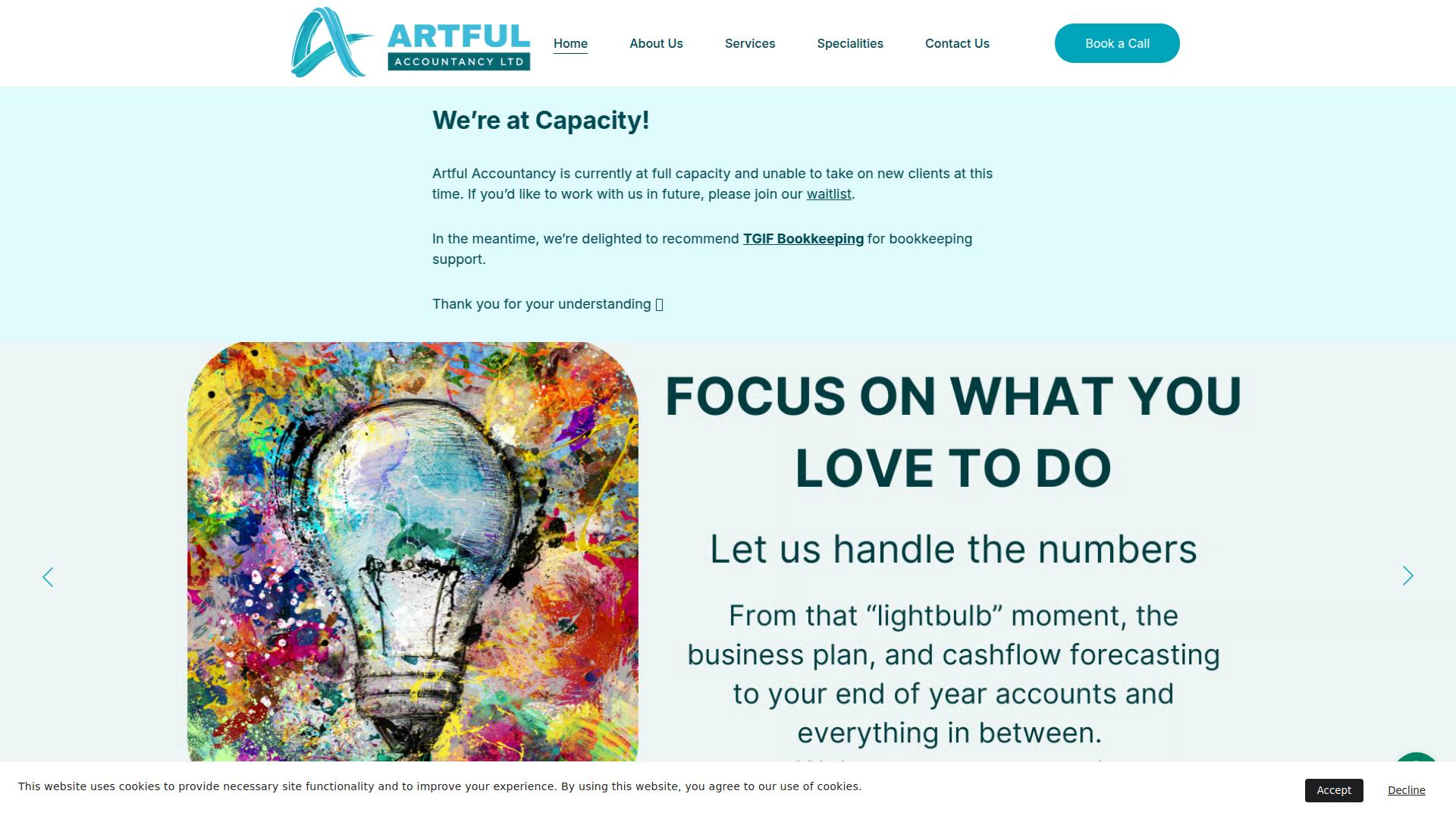 Artful Accountancy Ltd Website