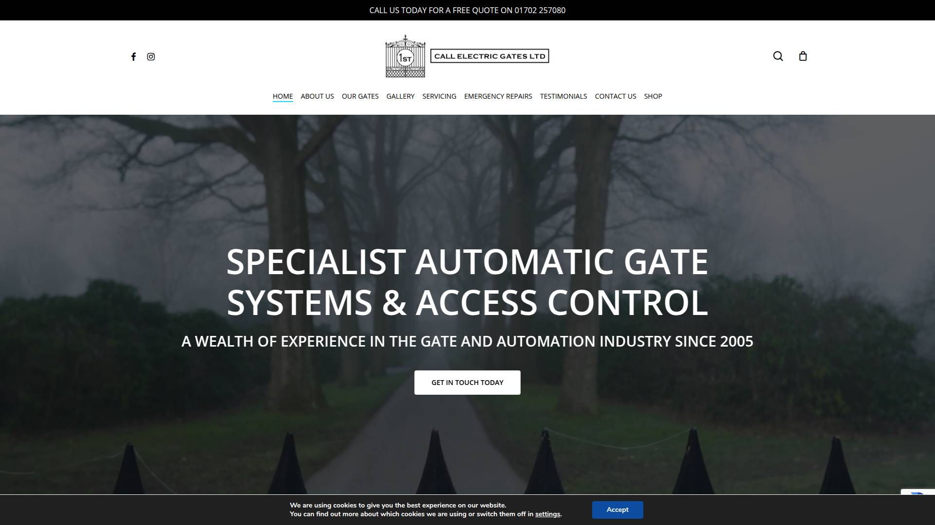 1st Call Electric Gates Ltd Website