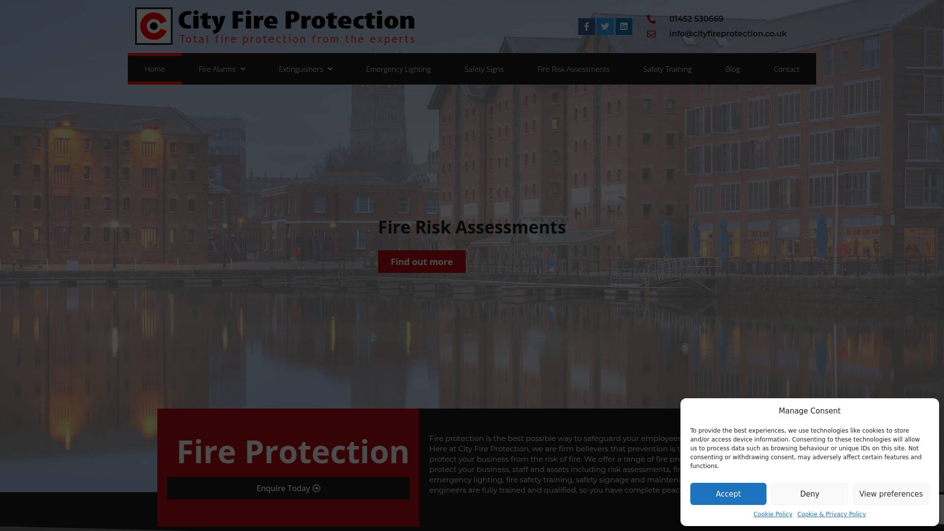 City Fire Protection Ltd Website