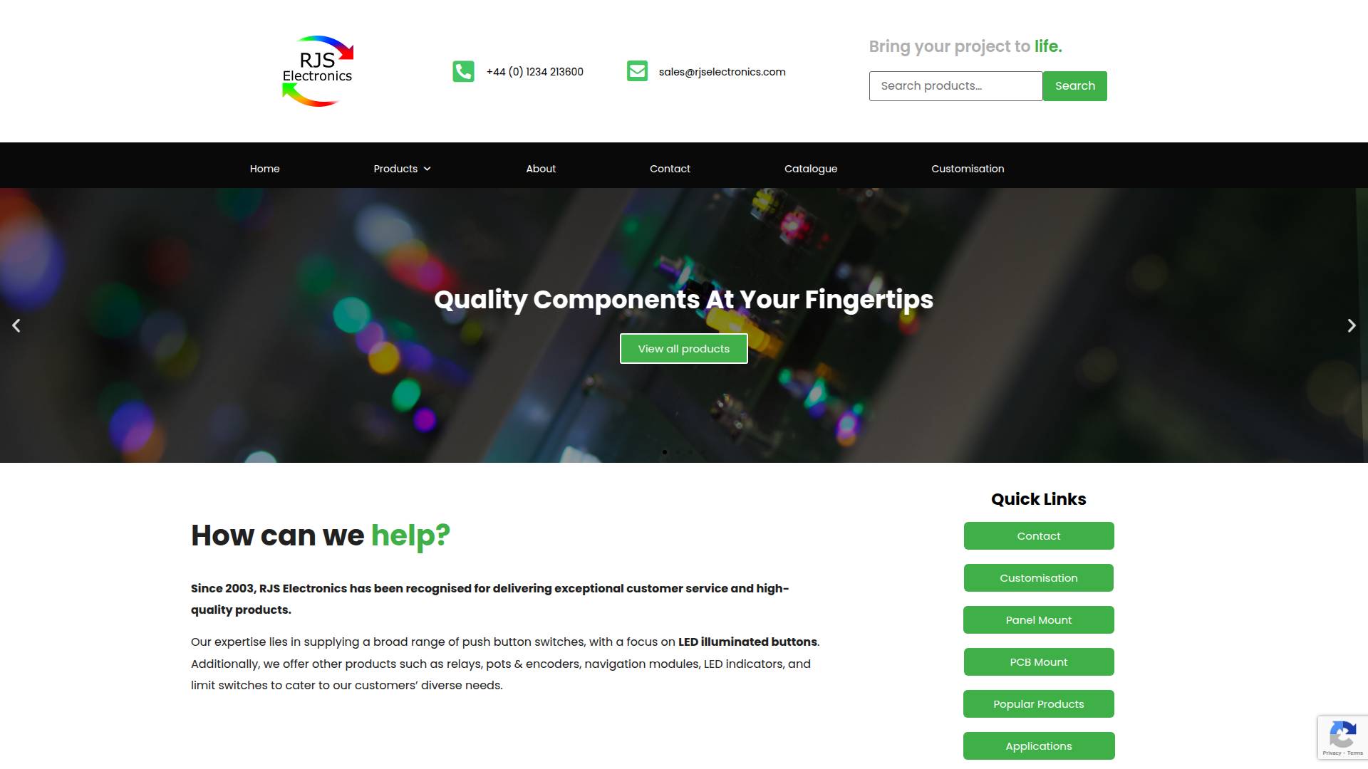 RJS Electronics Ltd Website