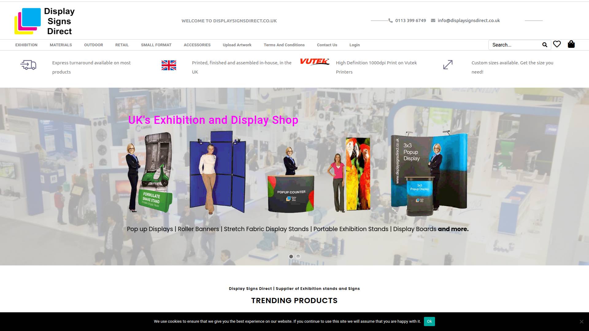 Display Signs Direct Website Screenshot 001