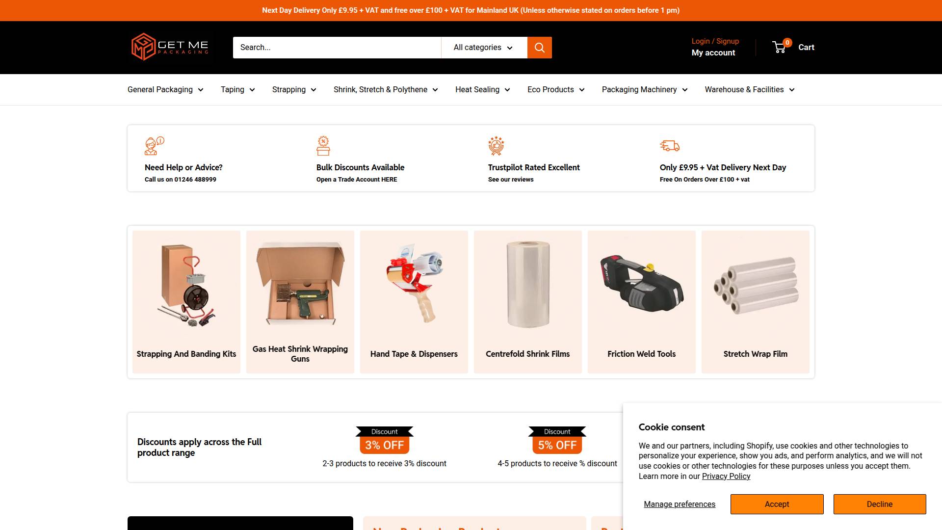 Get Me Packaging Website