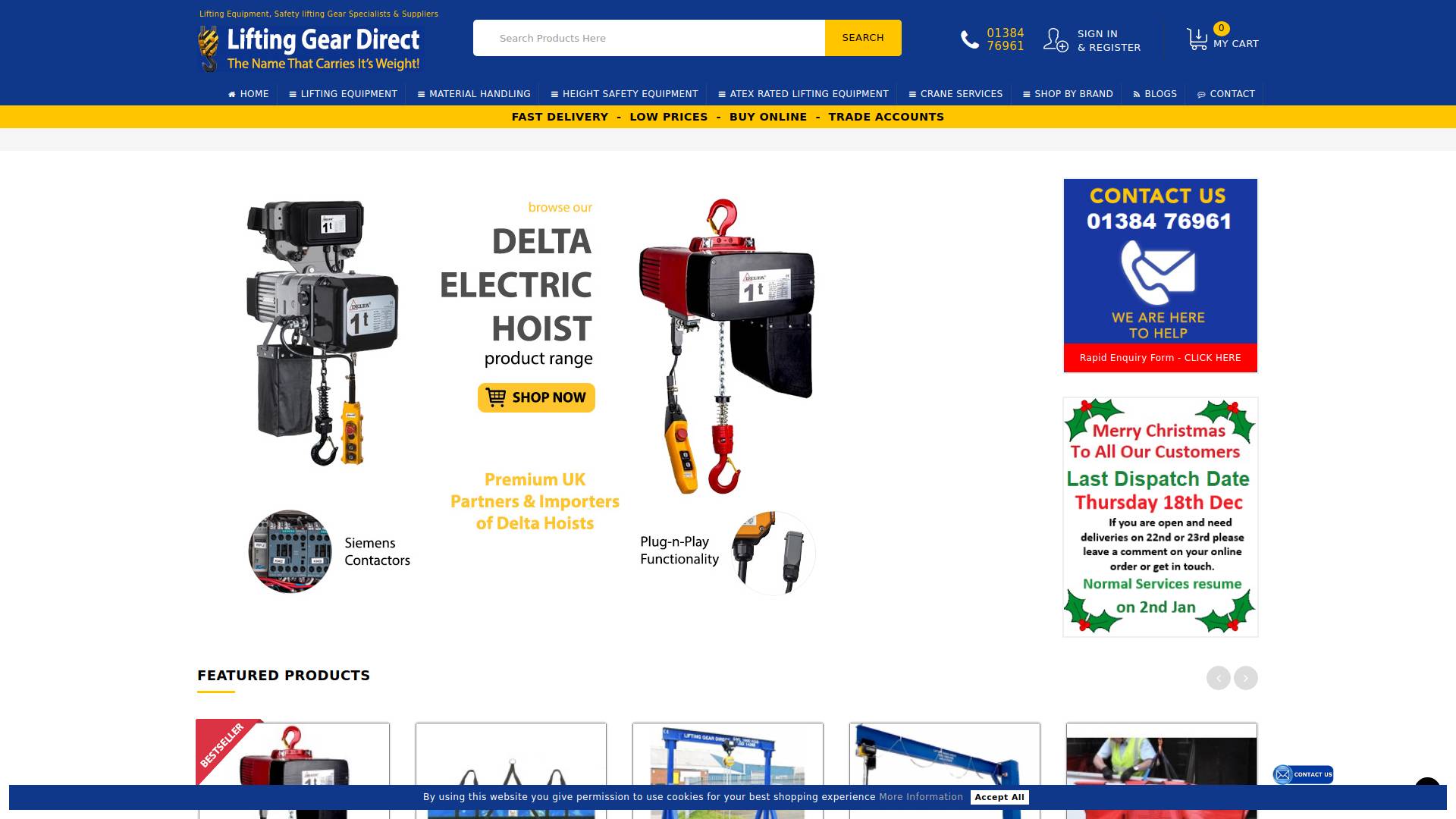 Lifting Gear Direct Ltd Website