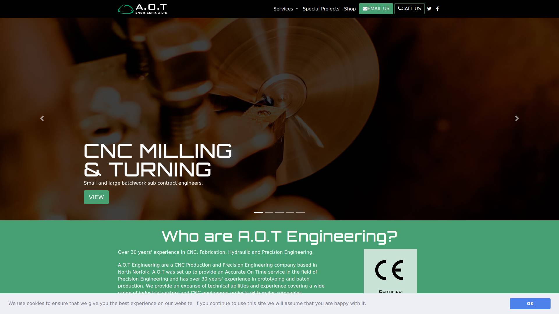 A O T Engineering Ltd Website
