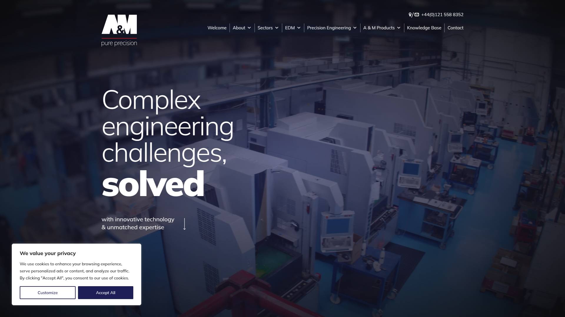 A & M E D M Ltd Website