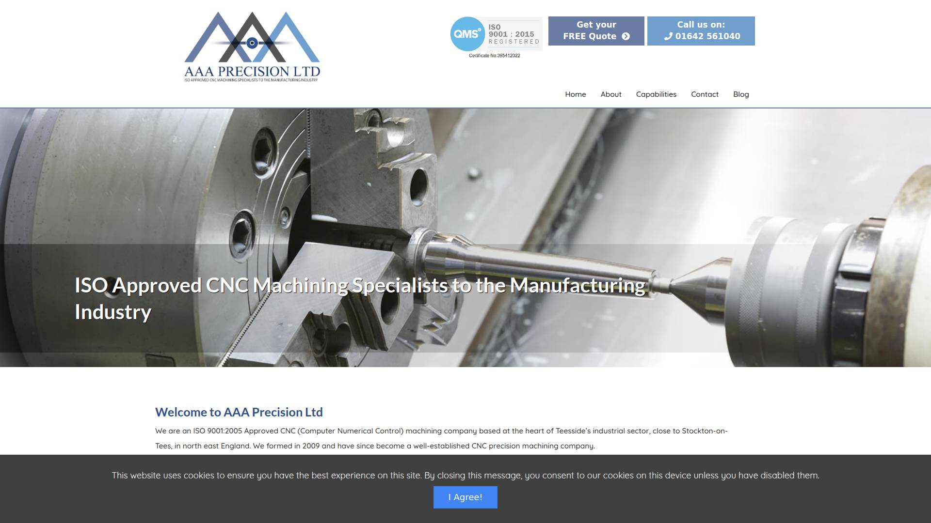 AAA Precision Ltd Website