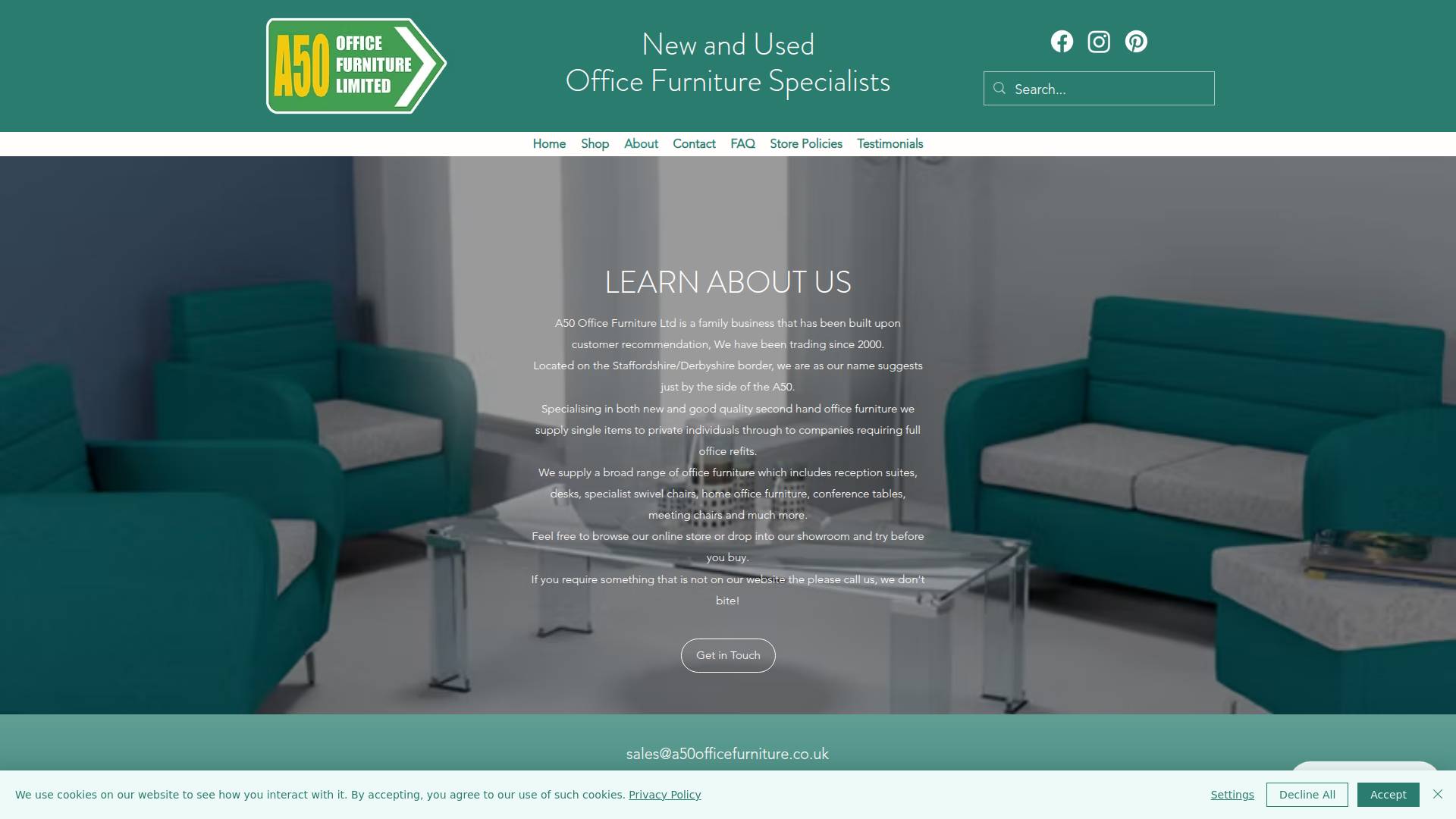 A50 Office Furniture Ltd Website