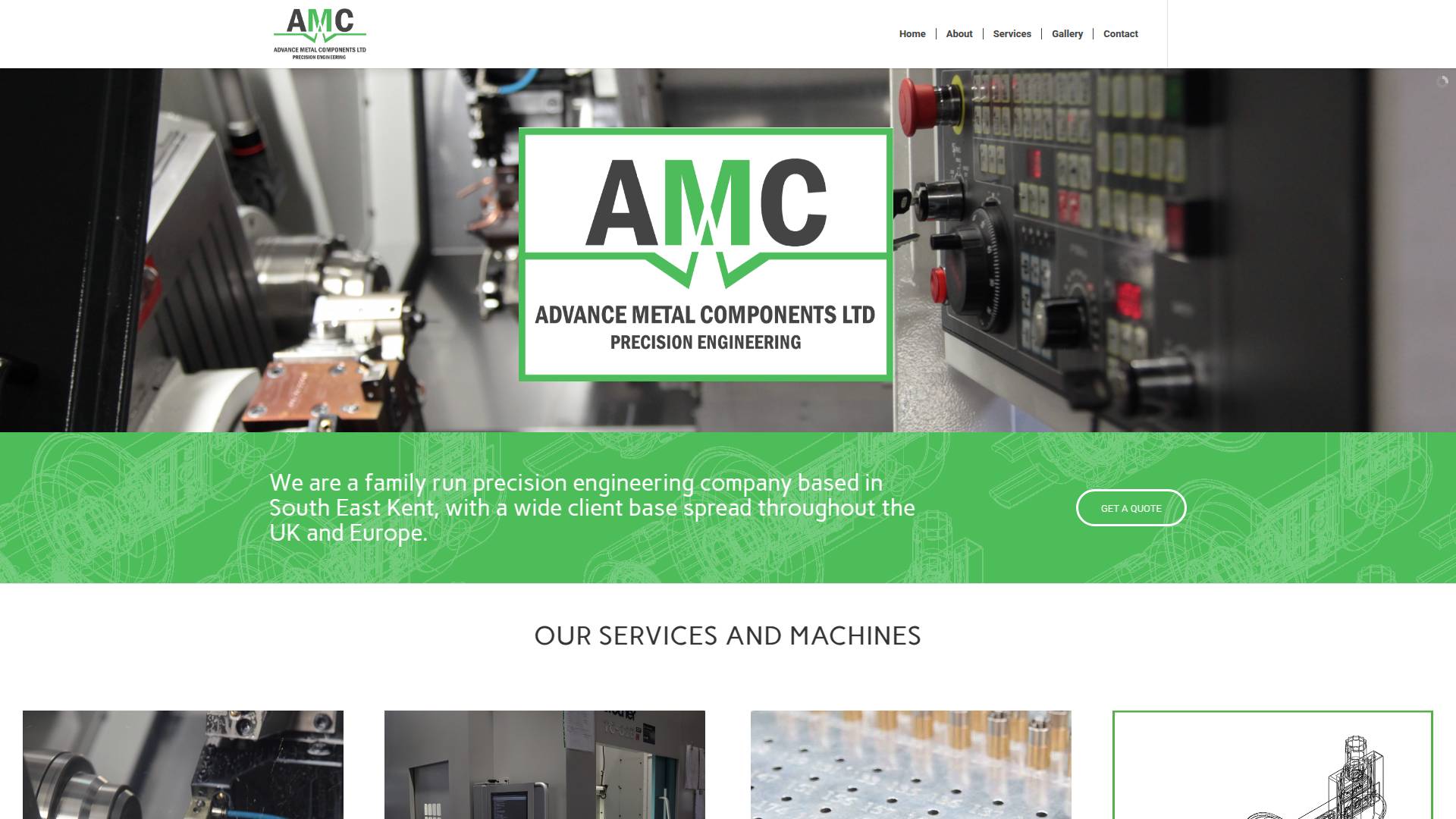 Advance Metal Components Website