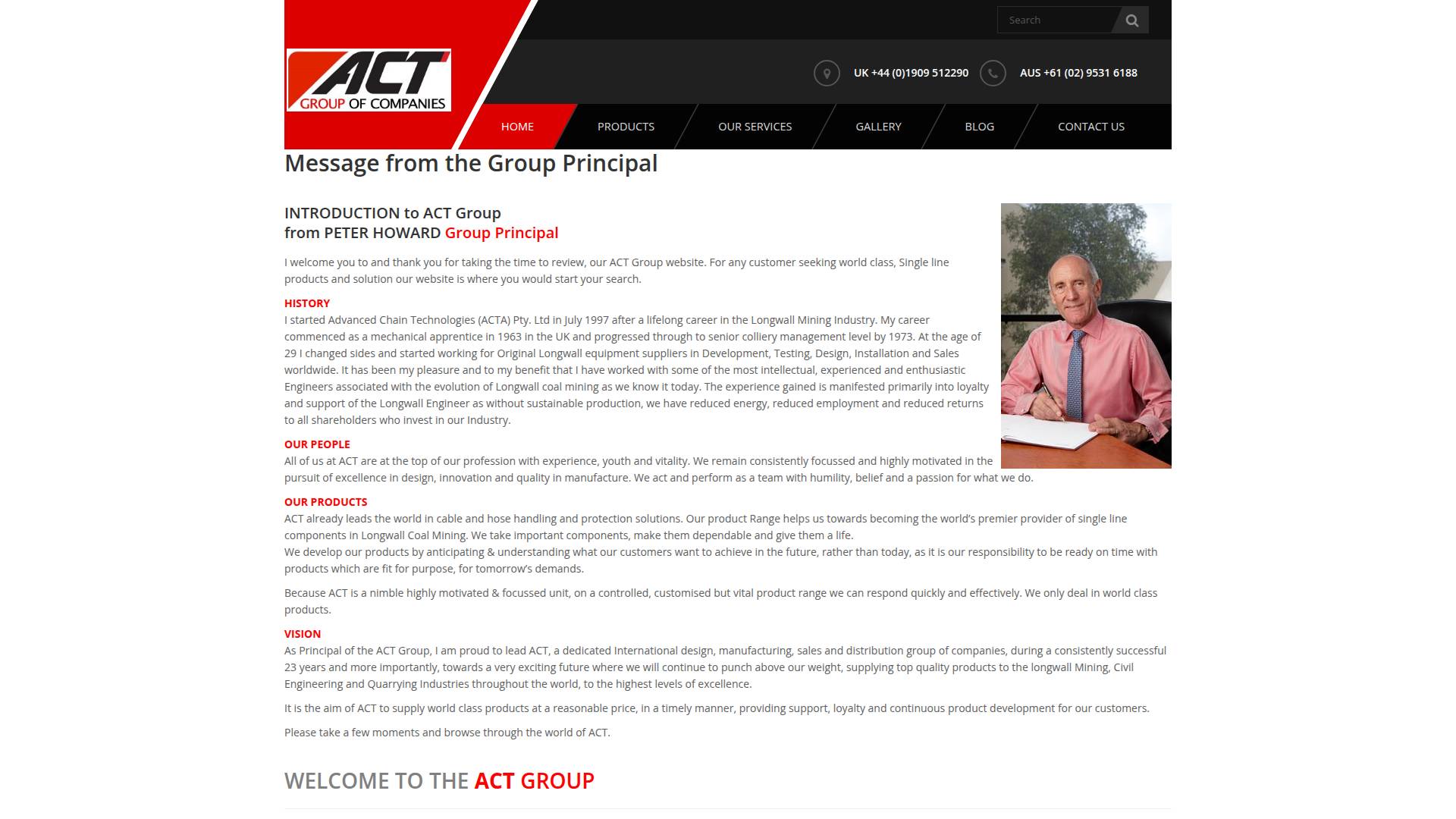 Advanced Chain Technologies Website