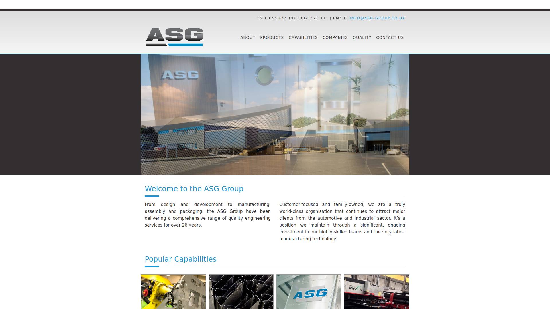 ASG Group Ltd Website